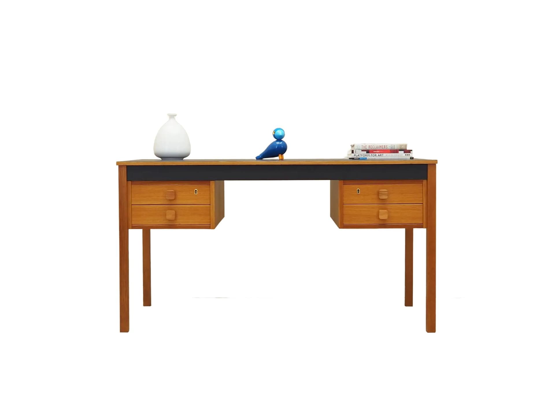 Desk, yellow ash, black ash, Denmark, 1970s