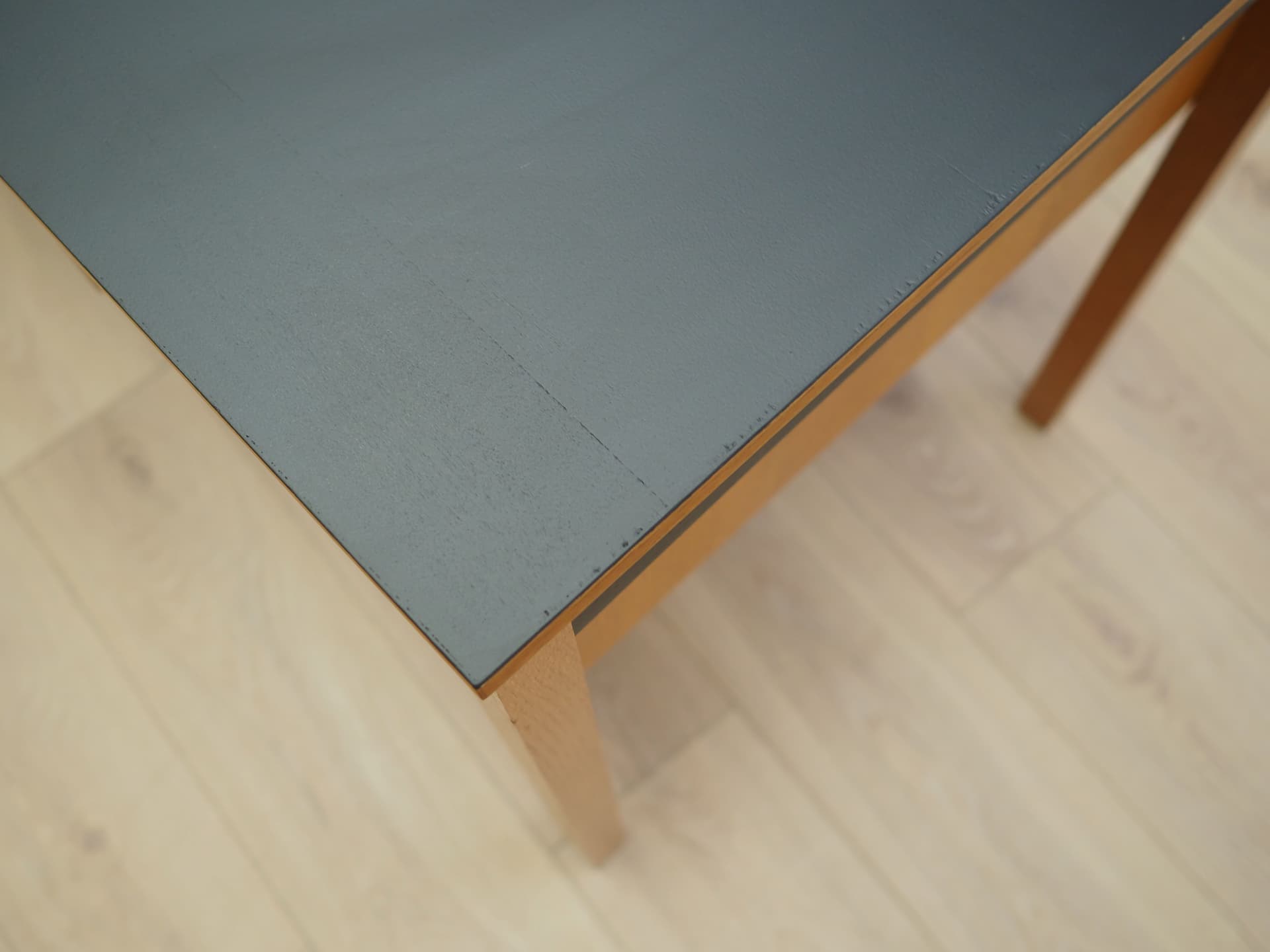 Desk, yellow ash, black ash, Denmark, 1970s - 64342