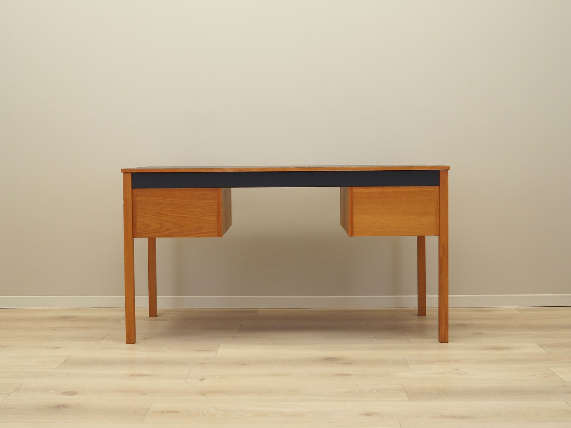 Desk, yellow ash, black ash, Denmark, 1970s - 64343