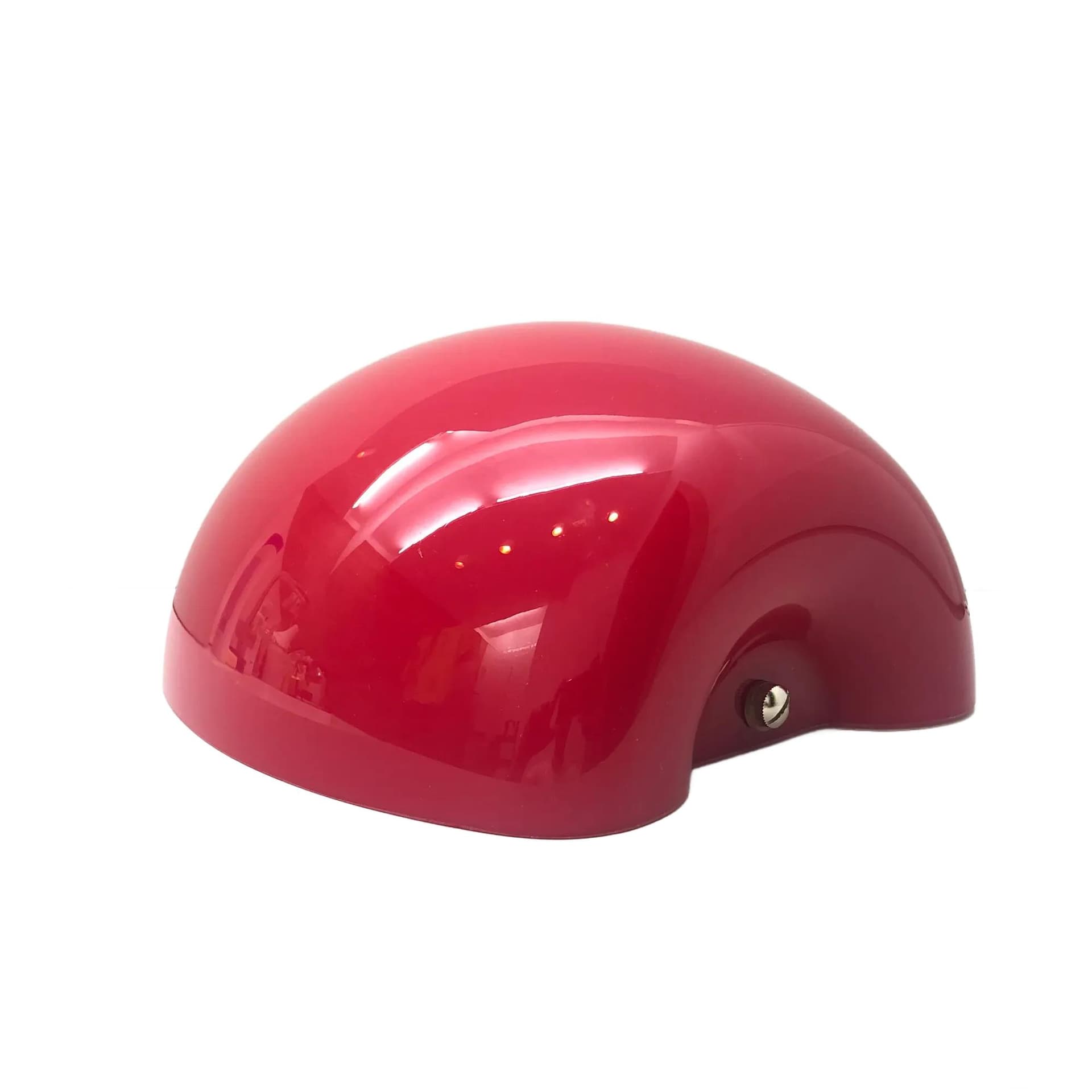 Wall lamp, red glass, metal, Massive, Belgium, 2000s.