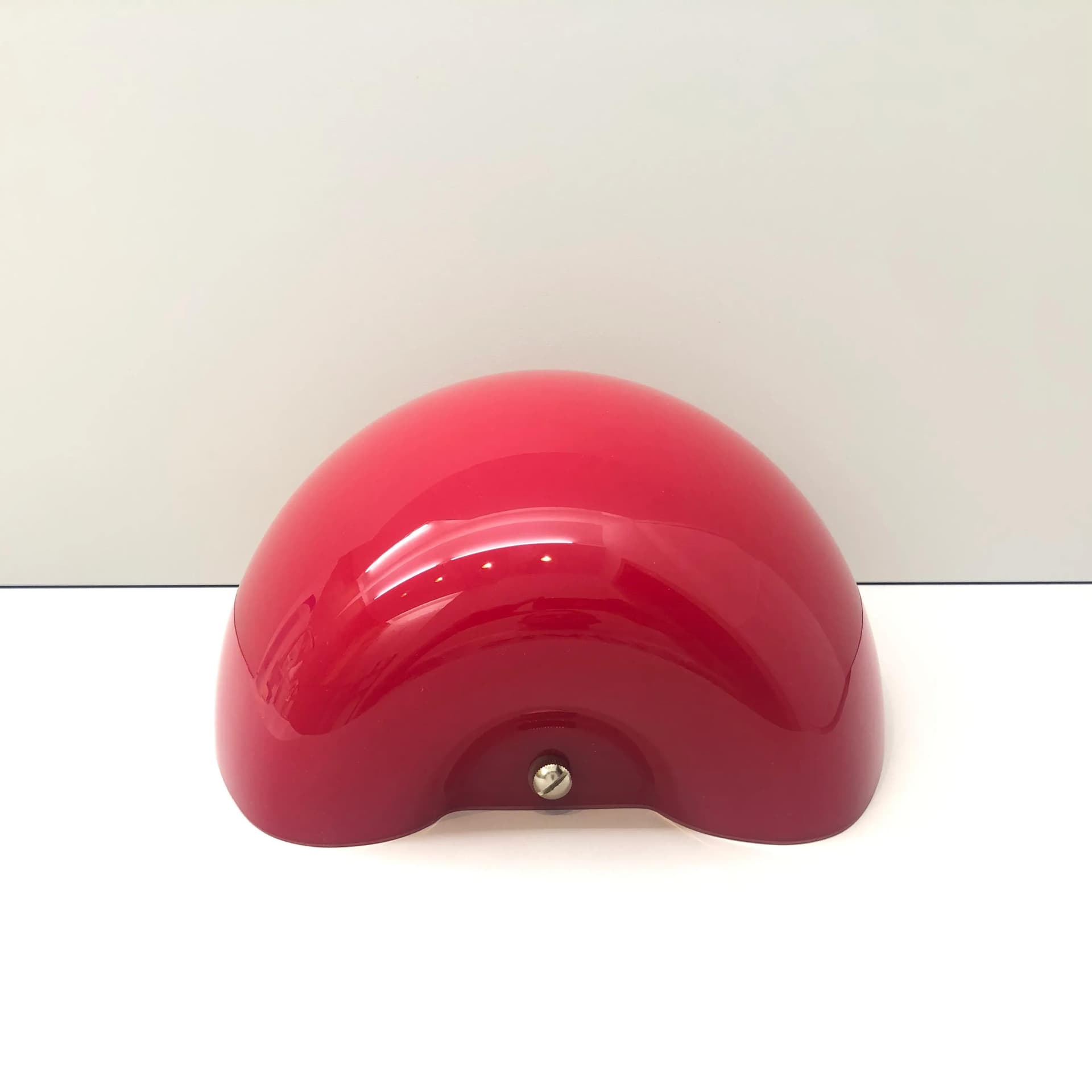 Wall lamp, red glass, metal, Massive, Belgium, 2000s. - 31145