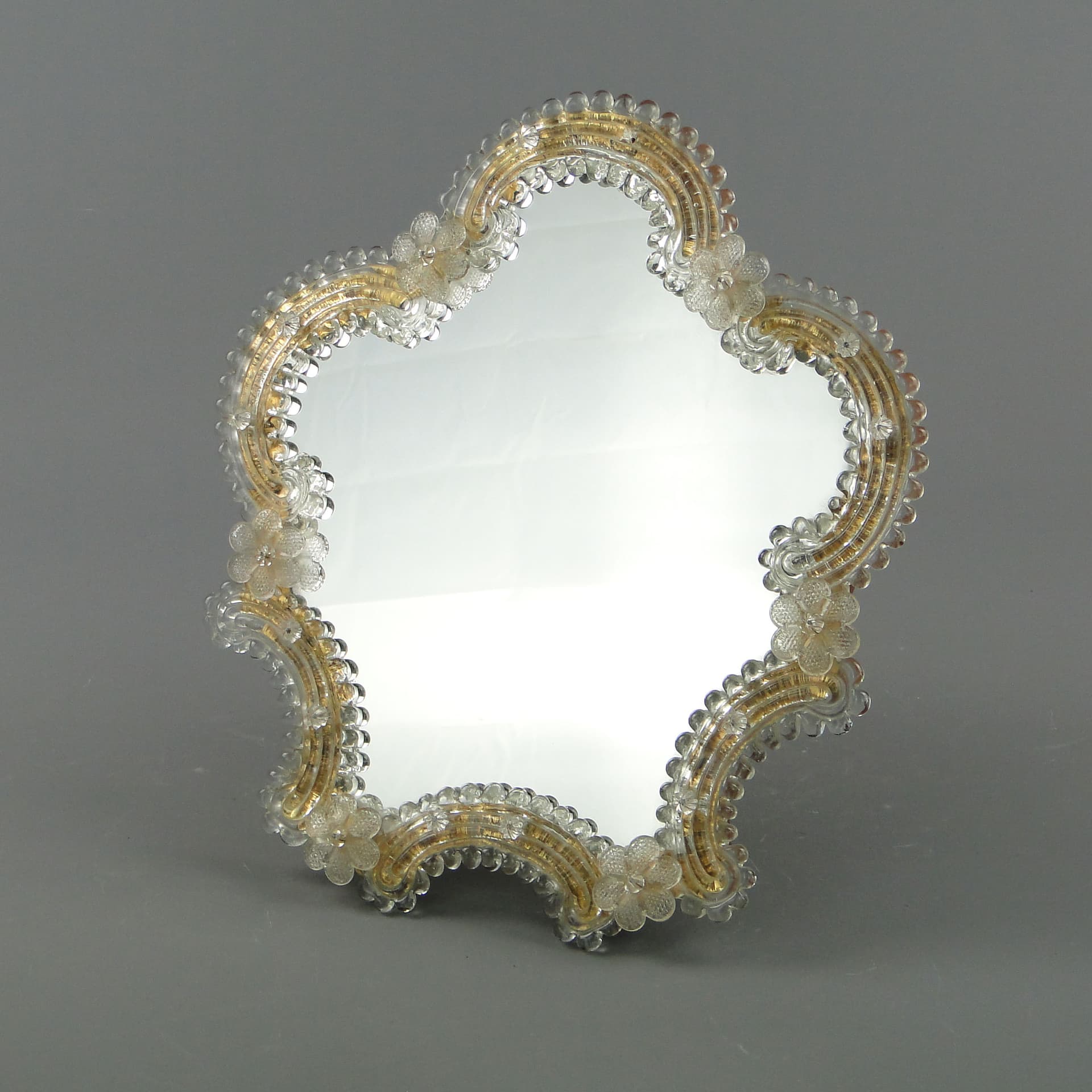 Mirror Murano, transparent glass, Italy, 1950s. - 3704