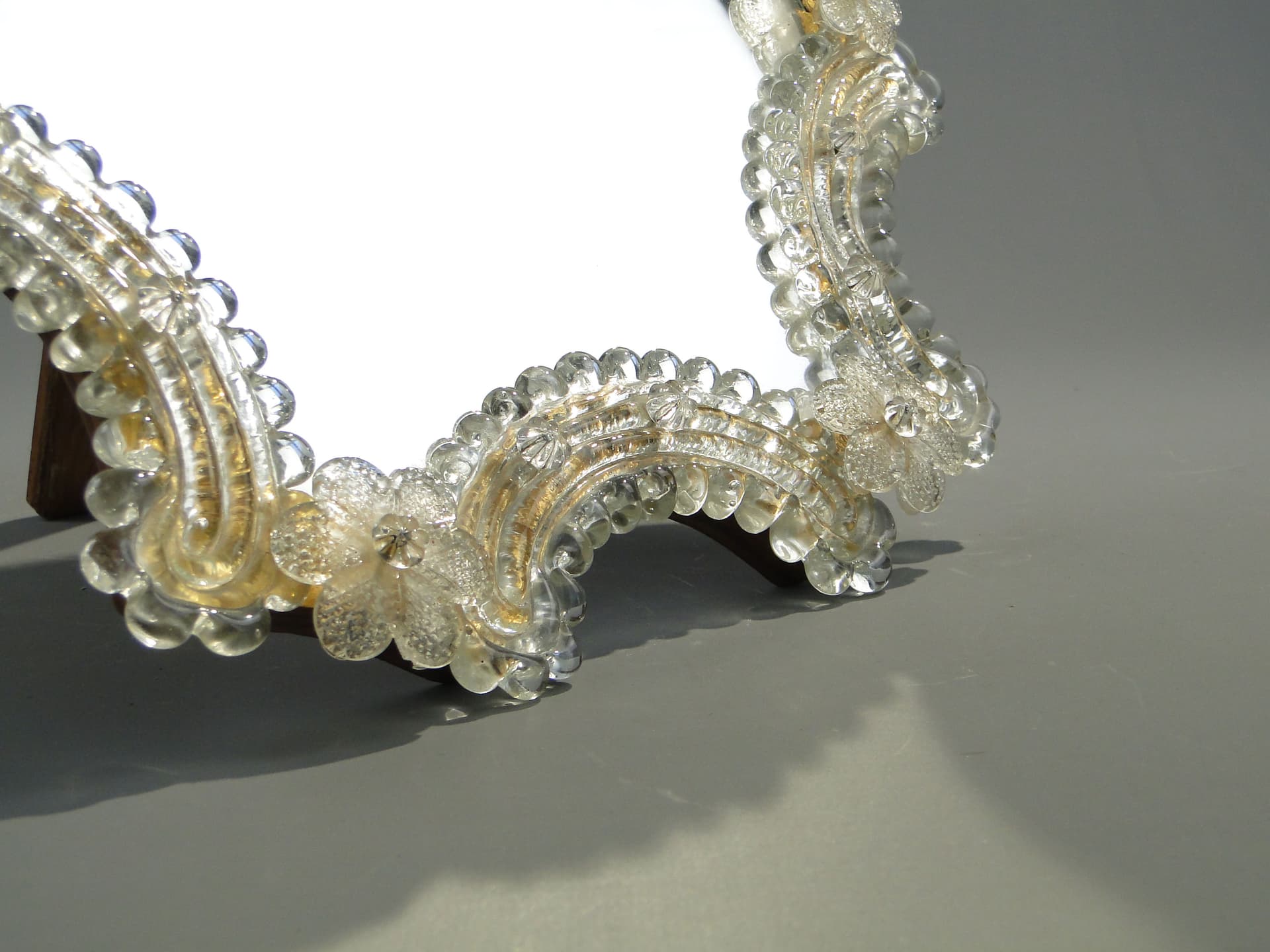 Mirror Murano, transparent glass, Italy, 1950s. - 3699