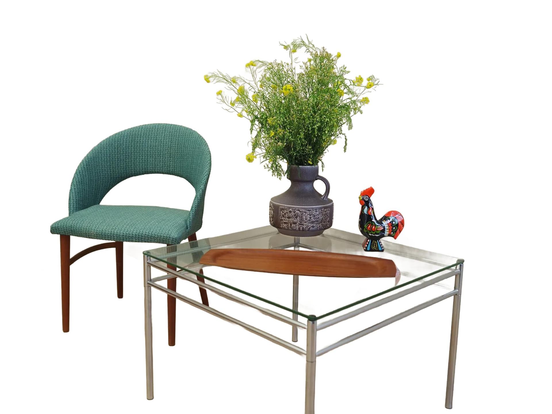 Taca, teak, pomarańczowy, Dania, lata 60. - 31267