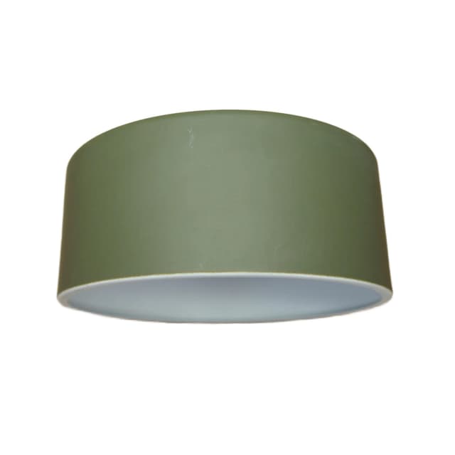 Ceiling lamp, Scandinavian design, green metal, Denmark, 1990s - DIMENSION