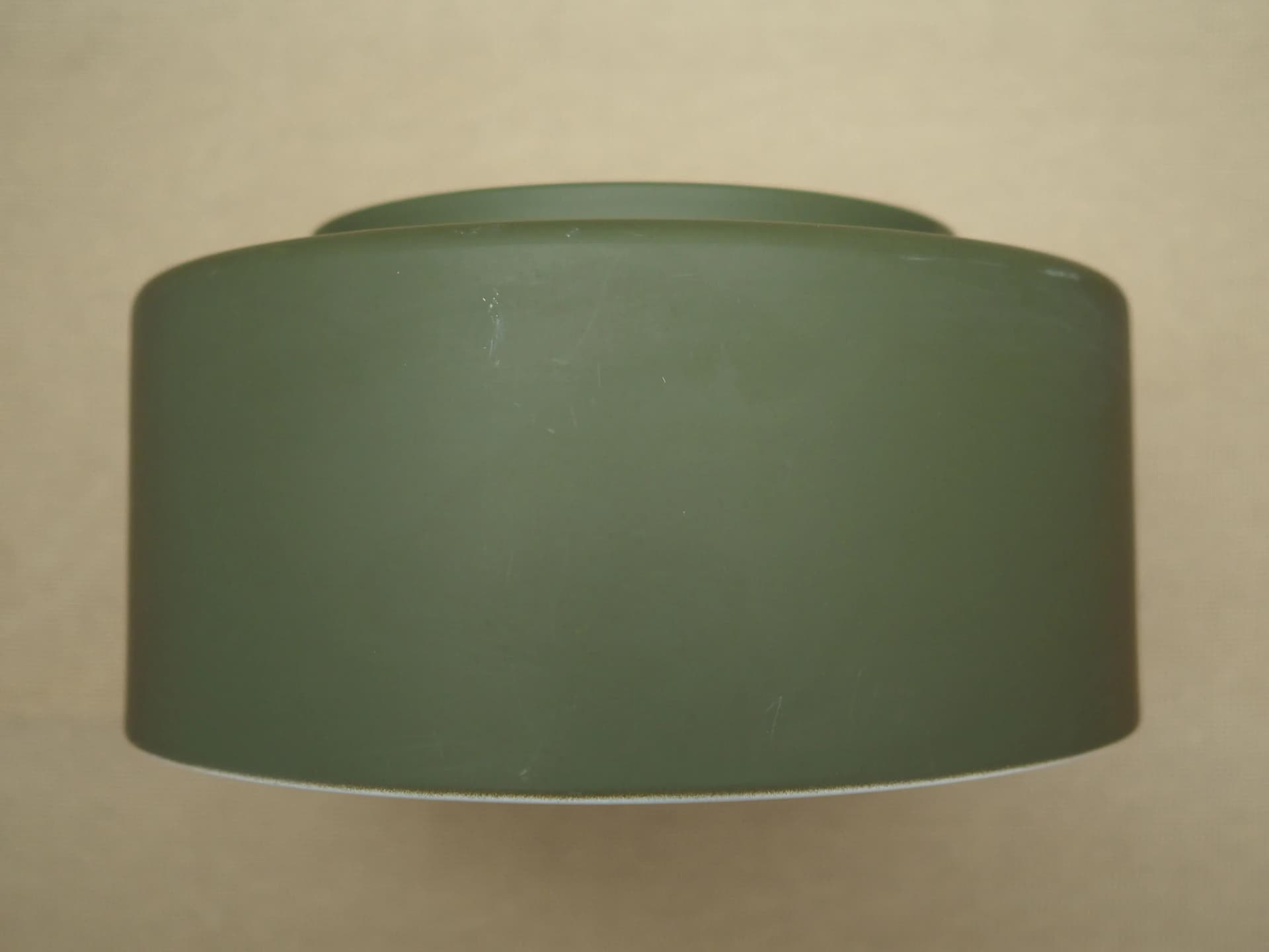 Ceiling lamp, Scandinavian design, green metal, Denmark, 1990s - 31262