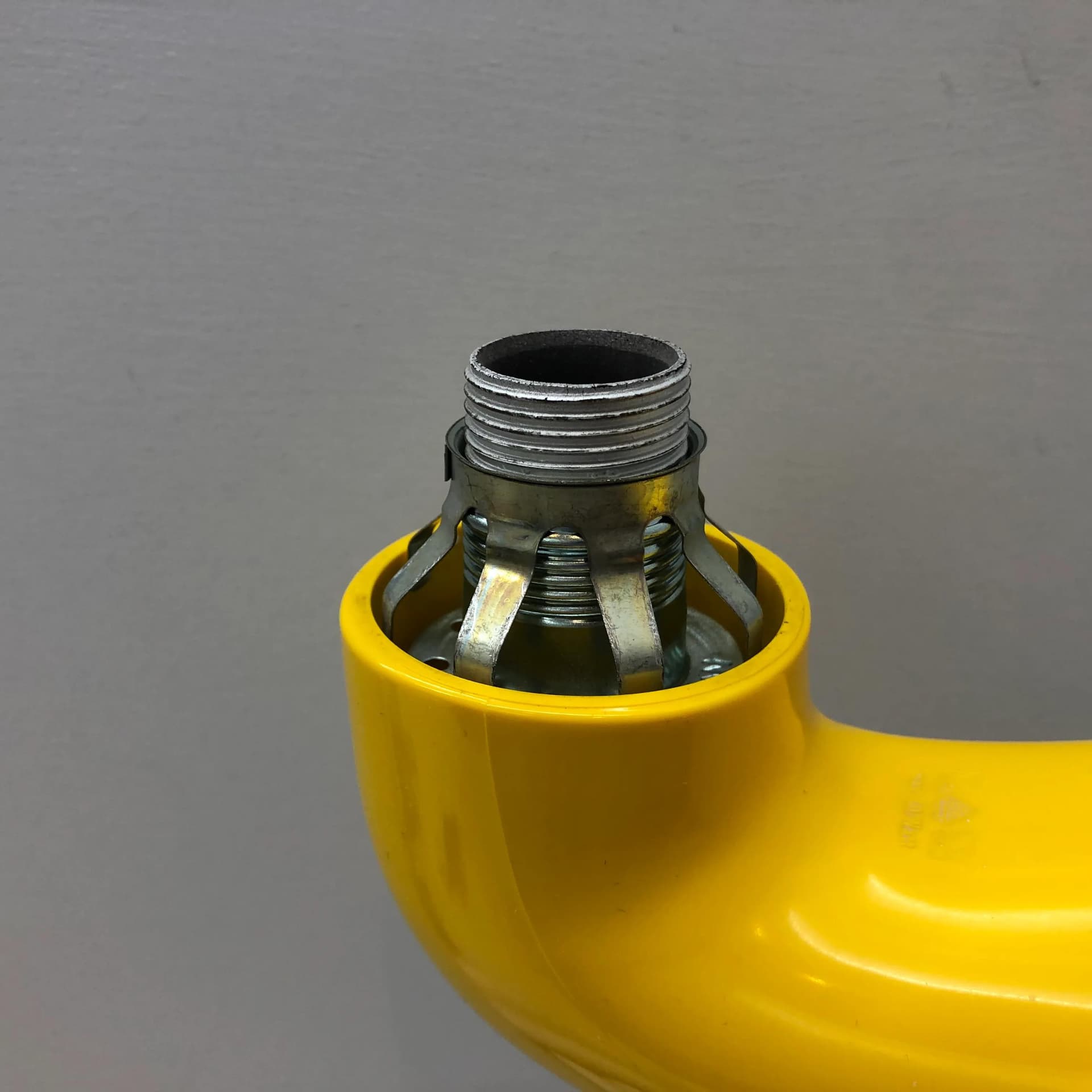 Pair of wall sconces Pop Art, yellow plastic, opal glass, Dietsche, Germany, 1980s. - 31336