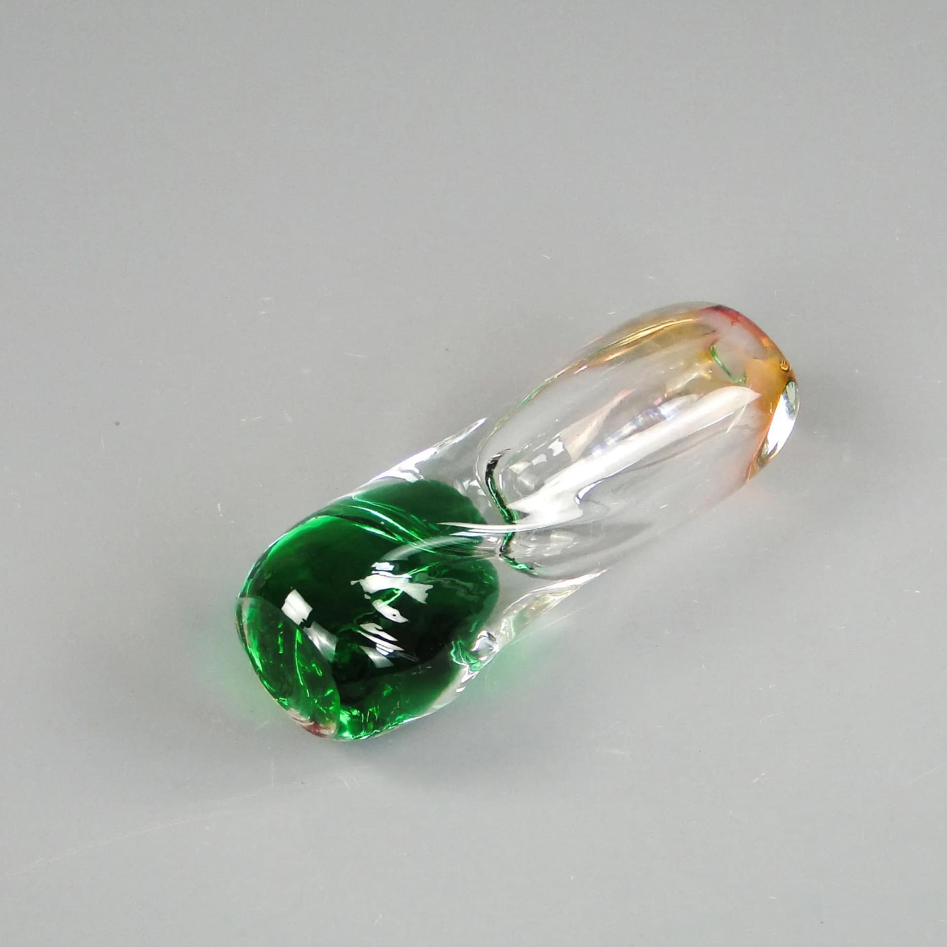 Vase, multicolored glass, Czechoslovakia, 1960s. - 31389