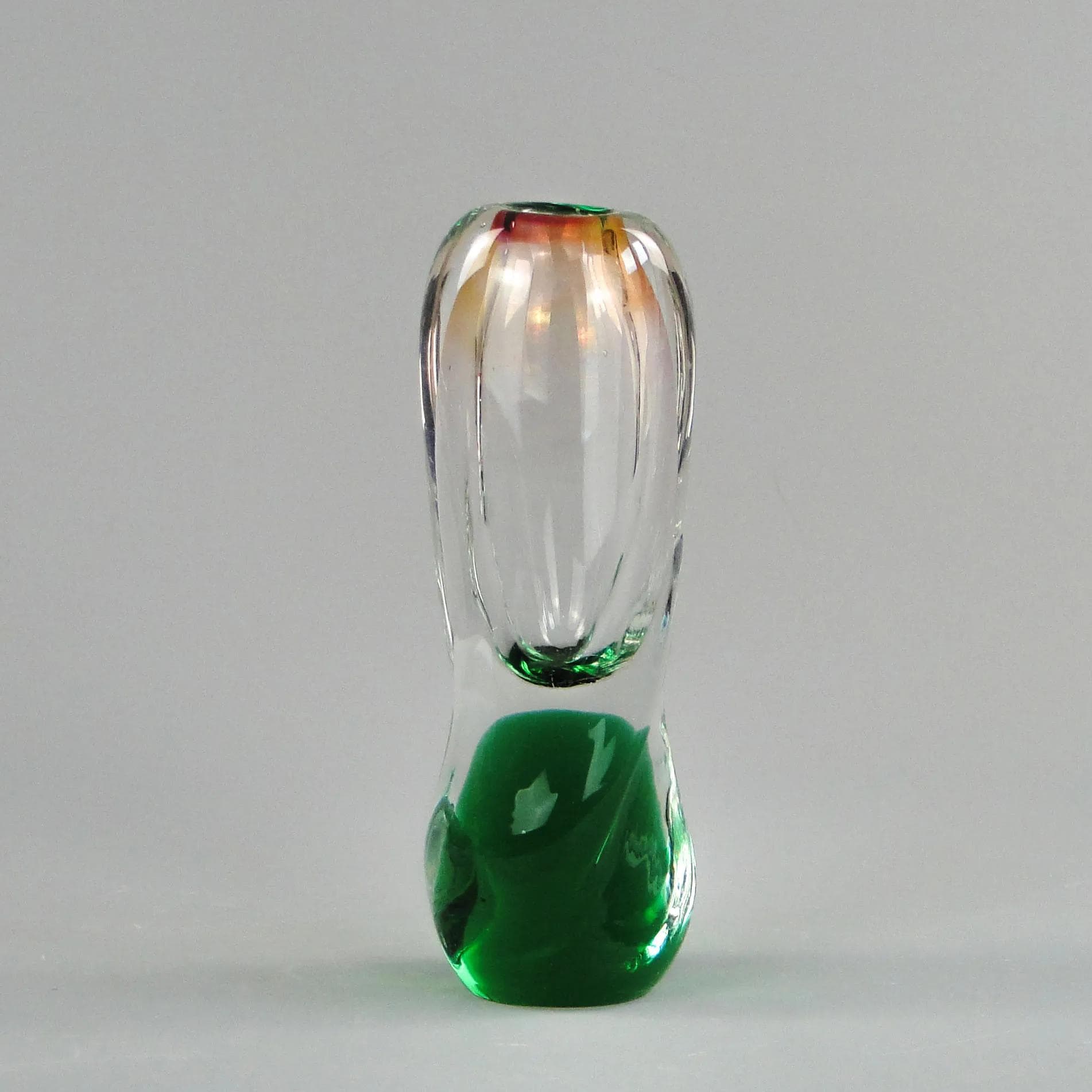 Vase, multicolored glass, Czechoslovakia, 1960s. - 31386