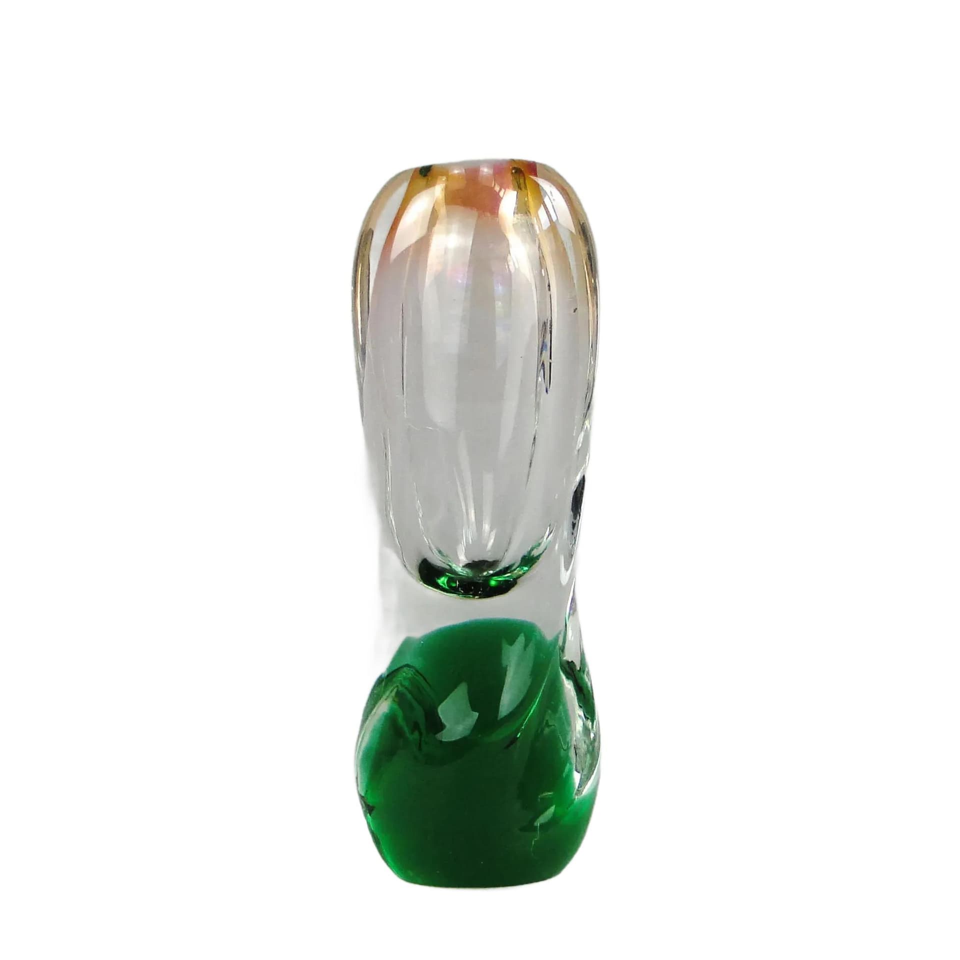 Vase, multicolored glass, Czechoslovakia, 1960s.