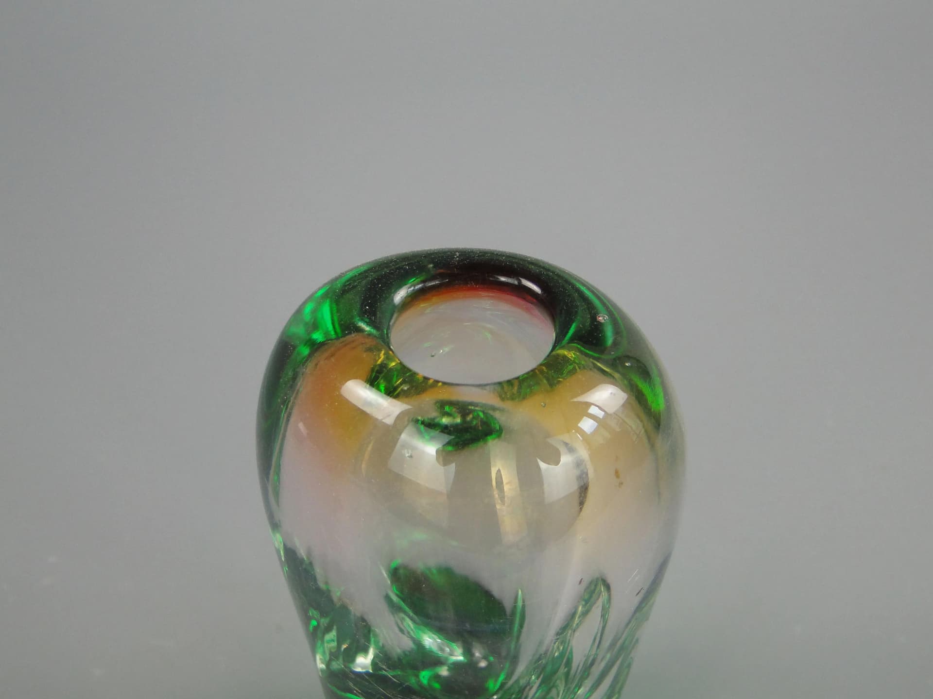 Vase, multicolored glass, Czechoslovakia, 1960s. - 31385