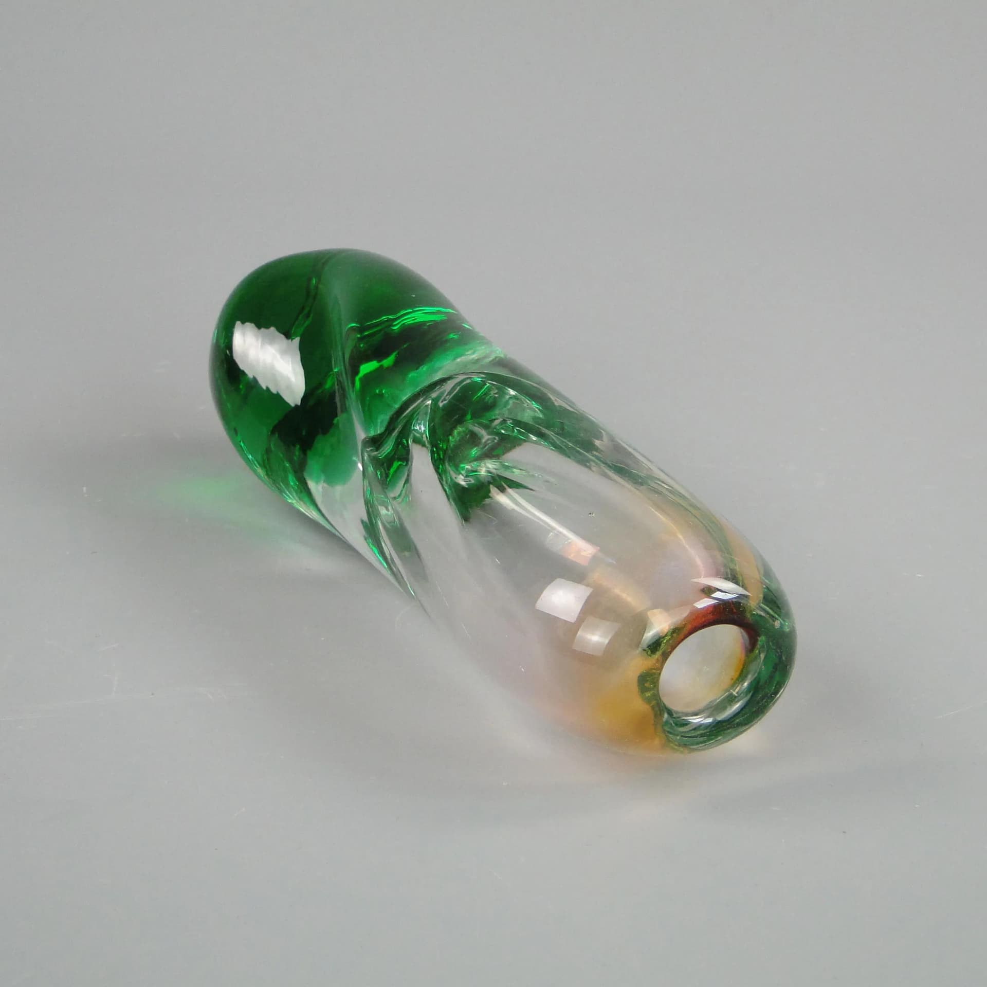 Vase, multicolored glass, Czechoslovakia, 1960s. - 31391