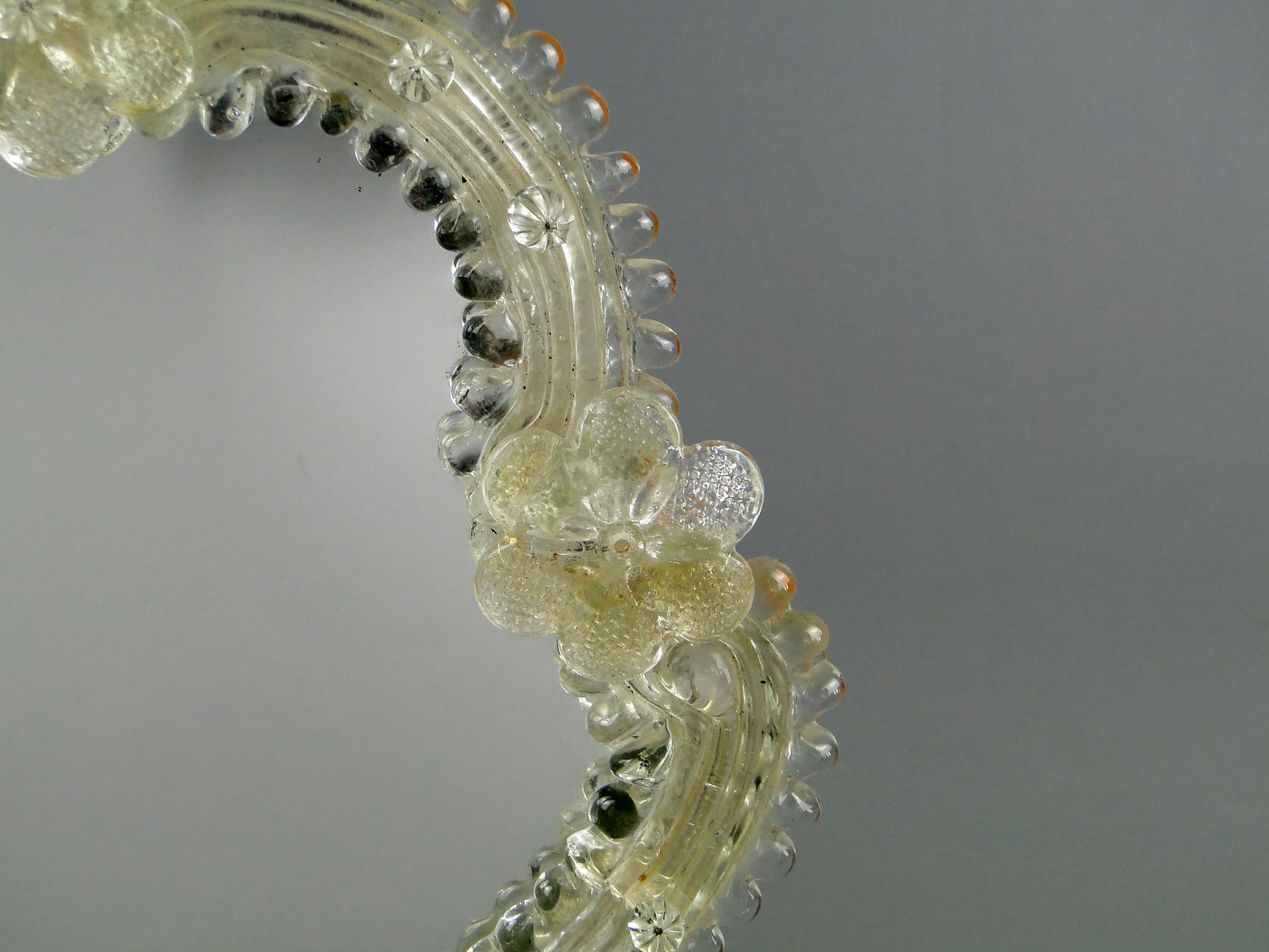 Murano Mirror, transparent glass, Italy, 1950s. - 3731