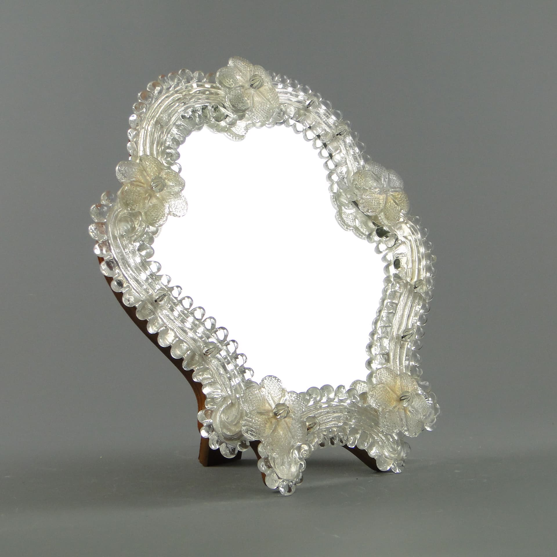 Murano Mirror, transparent glass, Italy, 1950s. - 3732