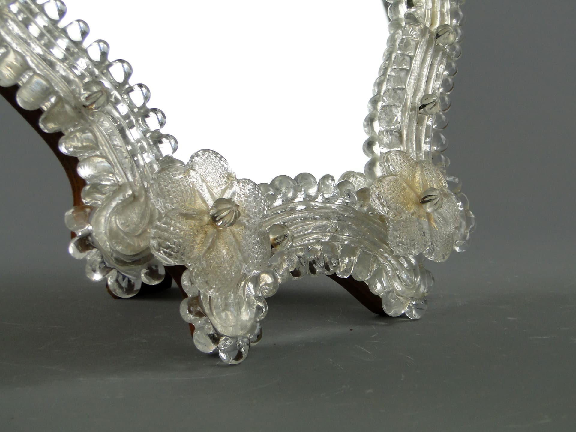 Murano Mirror, transparent glass, Italy, 1950s. - 3733