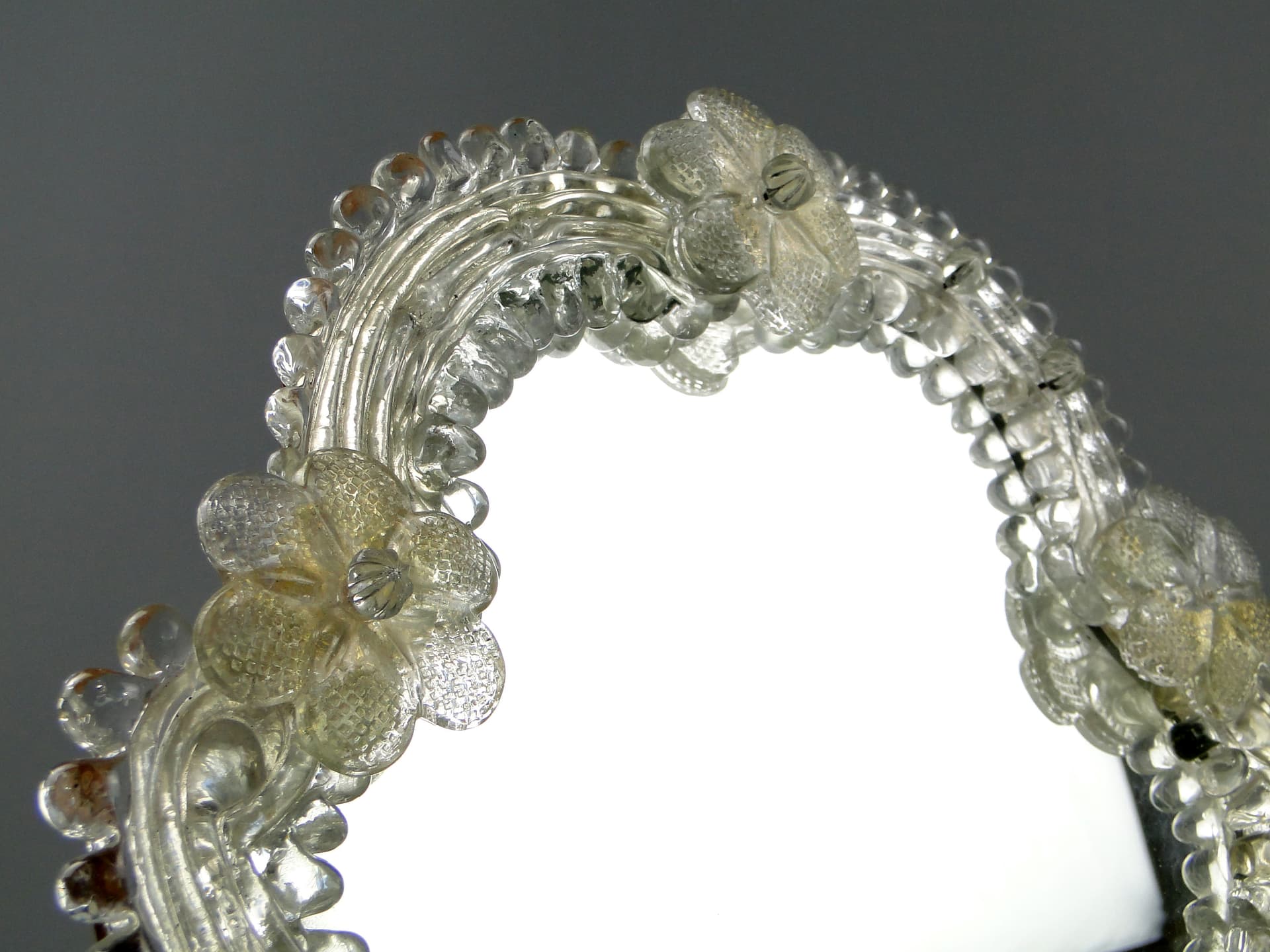 Murano Mirror, transparent glass, Italy, 1950s. - 3734