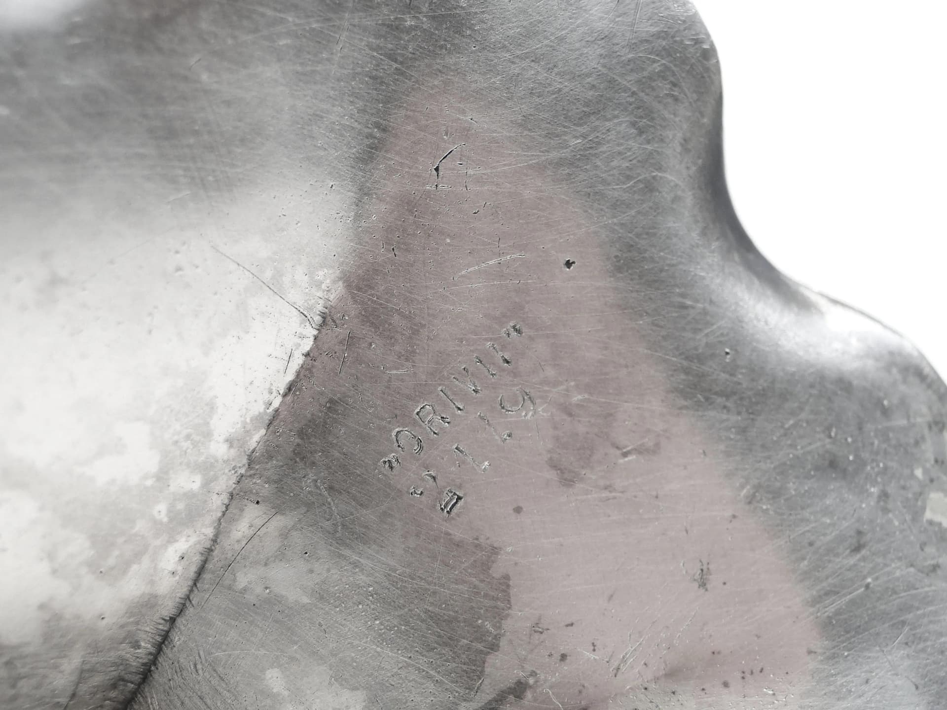 Kandelabr secesyjny, srebrny cyna platerowana, Orivit, Niemcy, początek XX w. - 31557