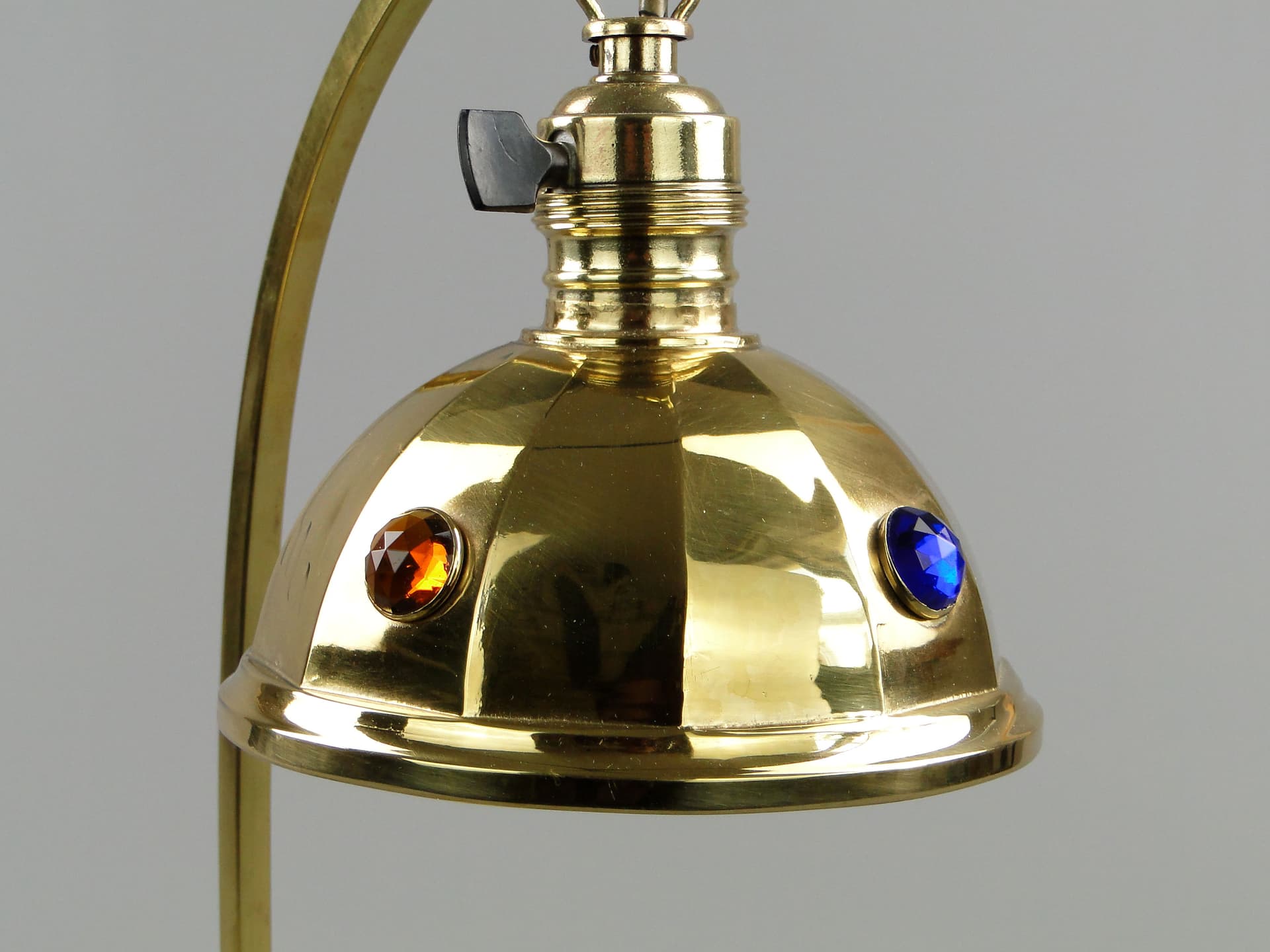 Desk lamp, Art Nouveau, golden brass, Sweden, early 20th c. - 3751