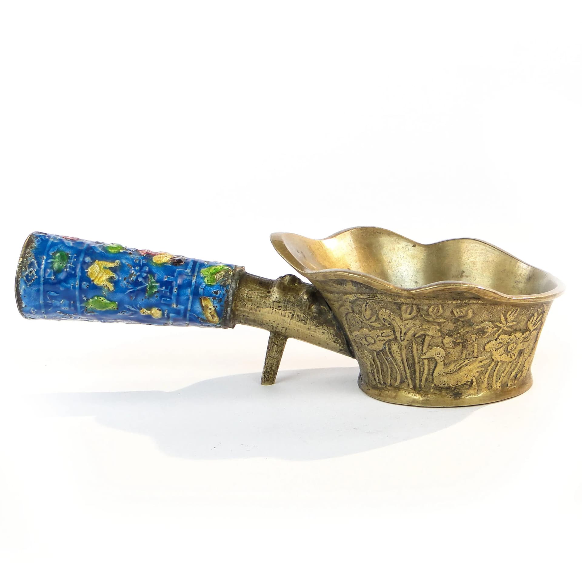 Decorative Crucible, Multicolor Enamel, Gilt Bronze, China, 19th c. - 31749