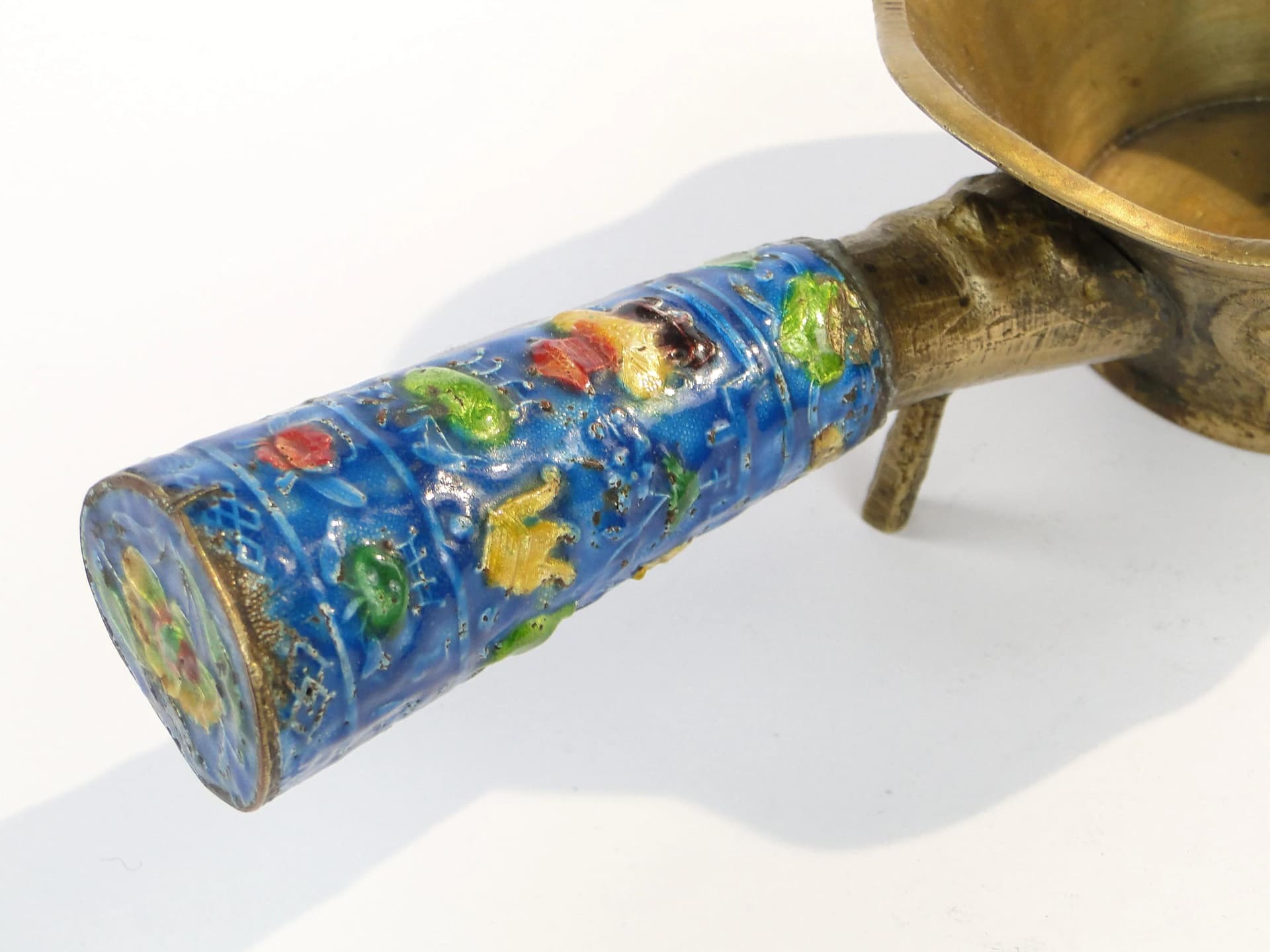 Decorative Crucible, Multicolor Enamel, Gilt Bronze, China, 19th c. - 31752