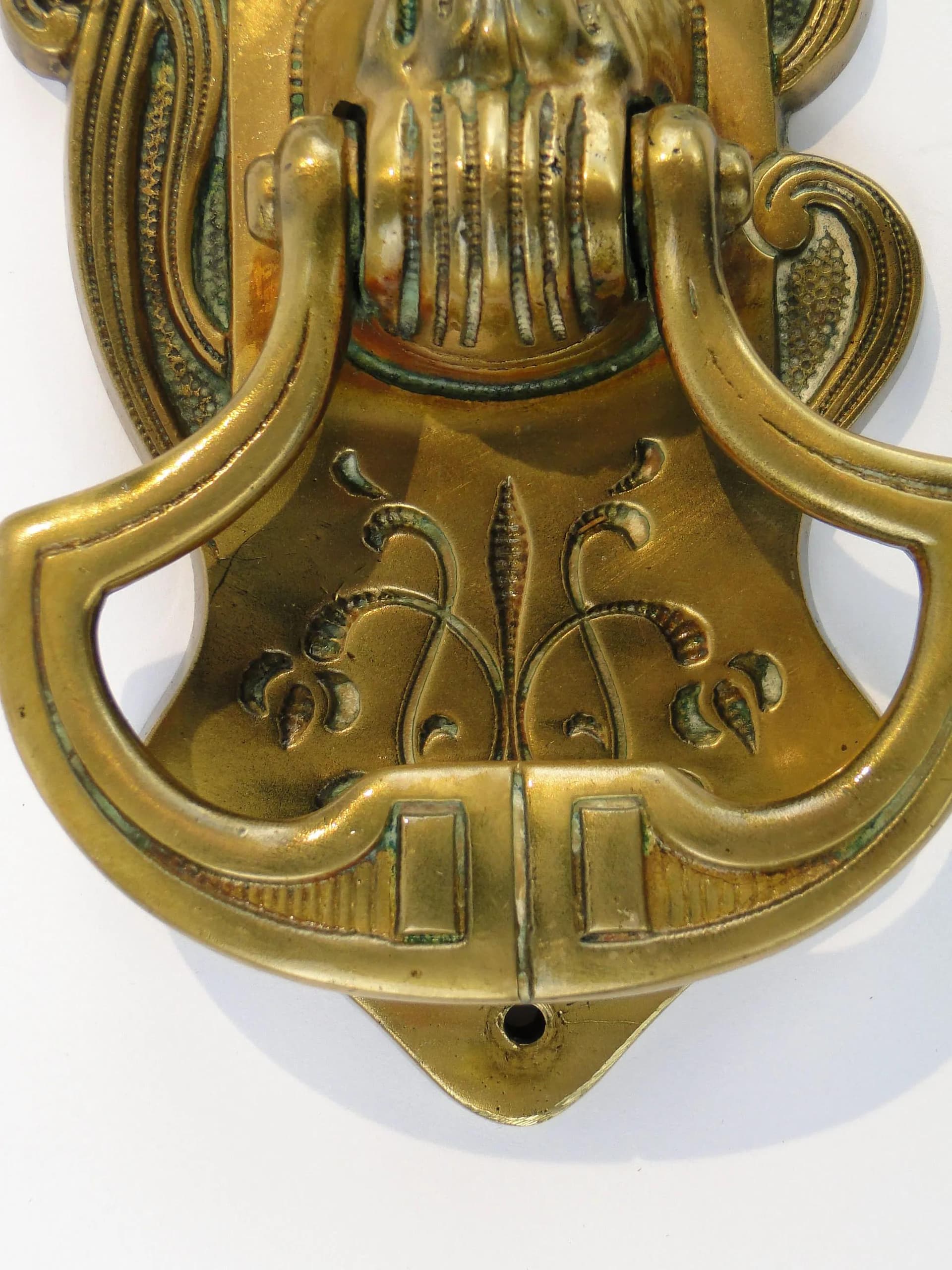 Kołatka secesyjna, brąz ciemny, Austria, początek XX w. - 31727