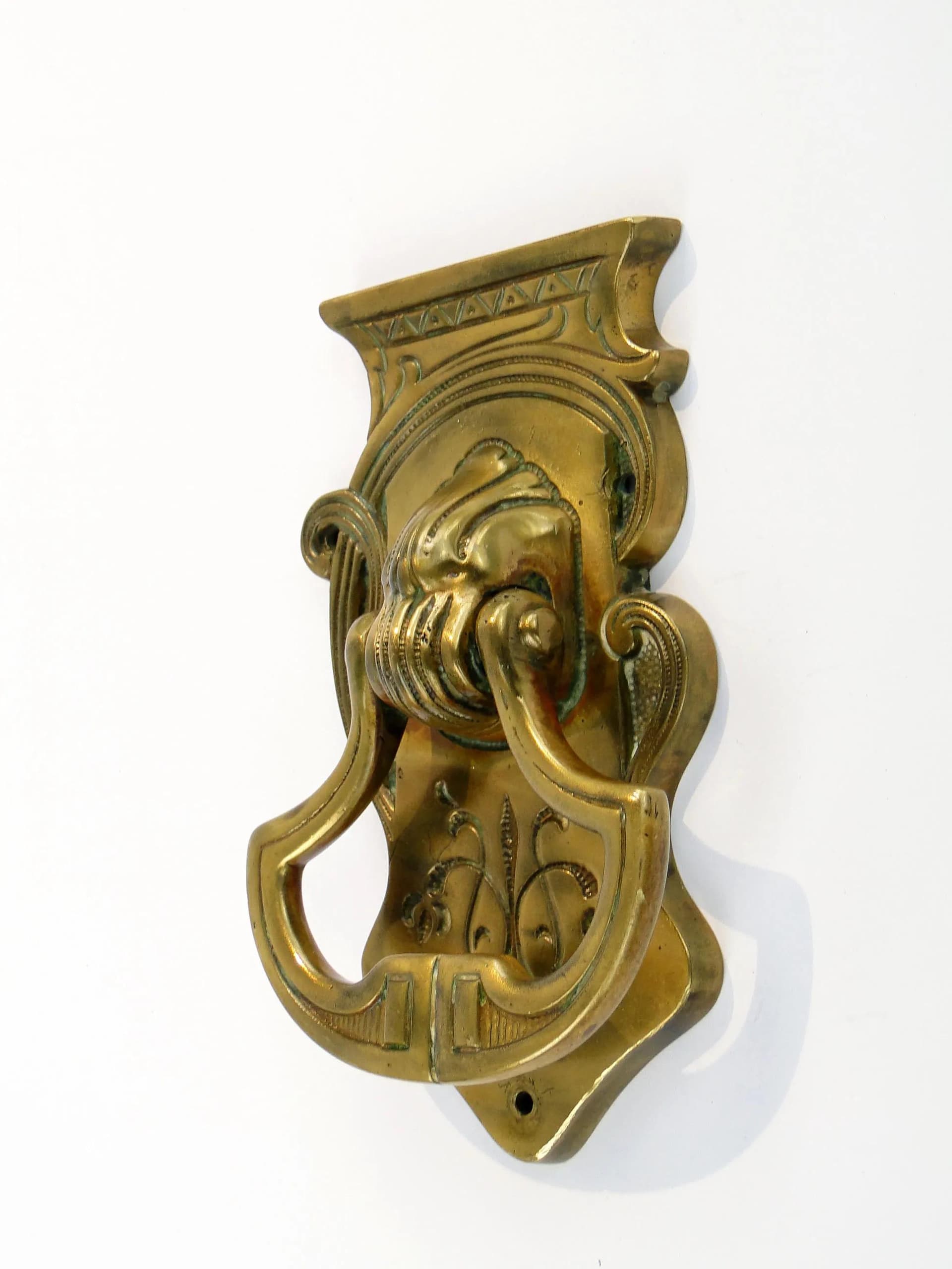 Kołatka secesyjna, brąz ciemny, Austria, początek XX w. - 31726