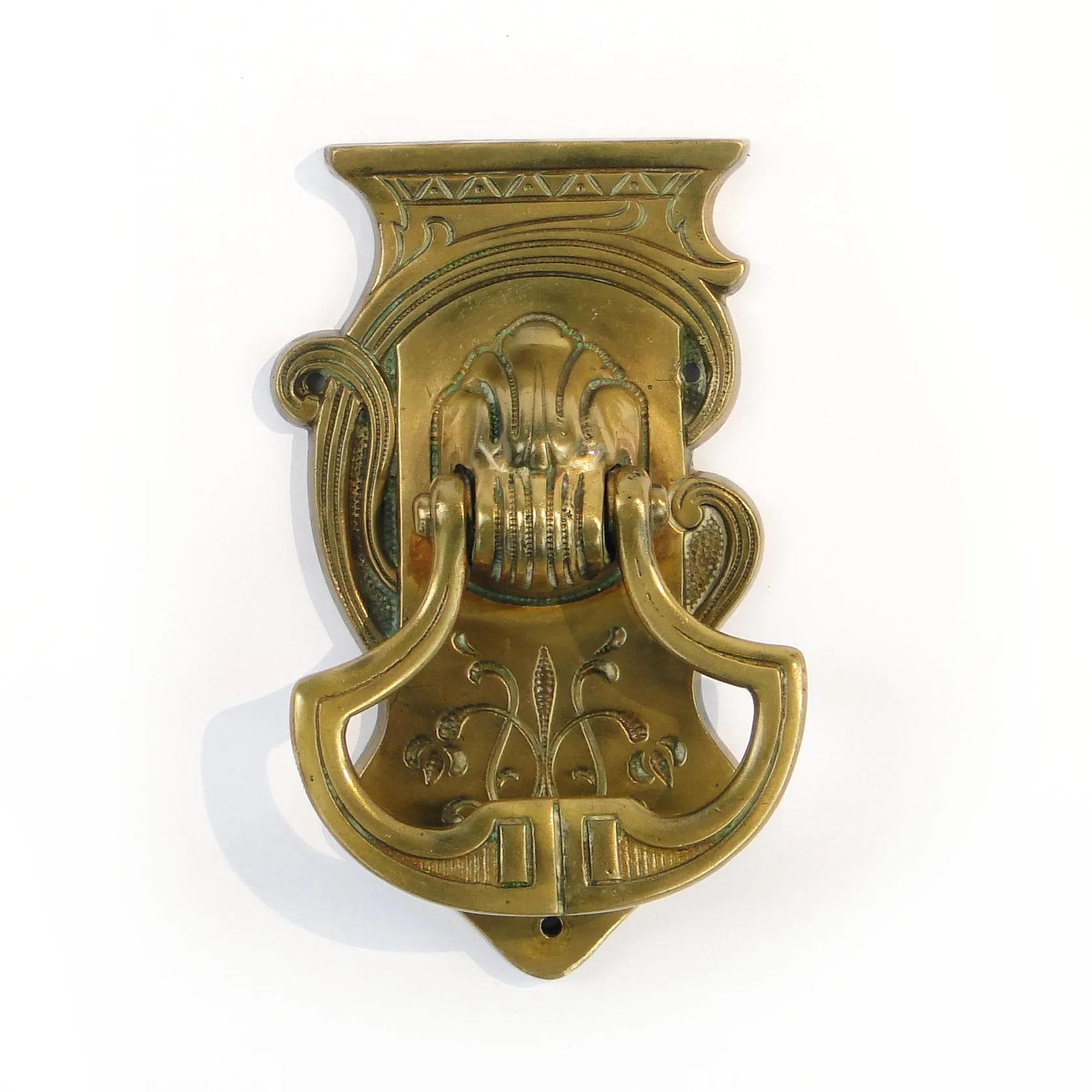 Kołatka secesyjna, brąz ciemny, Austria, początek XX w. - 31724