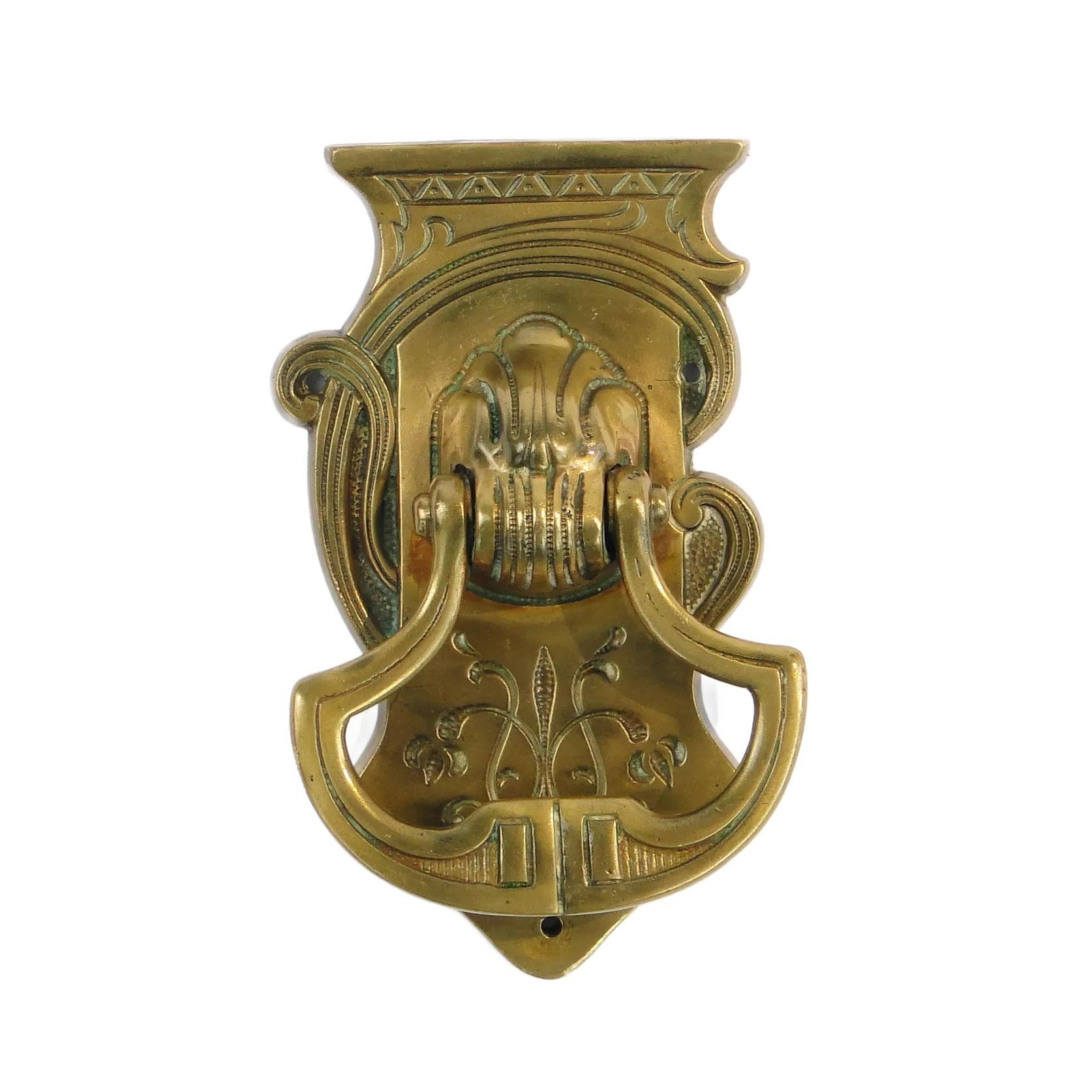 Kołatka secesyjna, brąz ciemny, Austria, początek XX w.