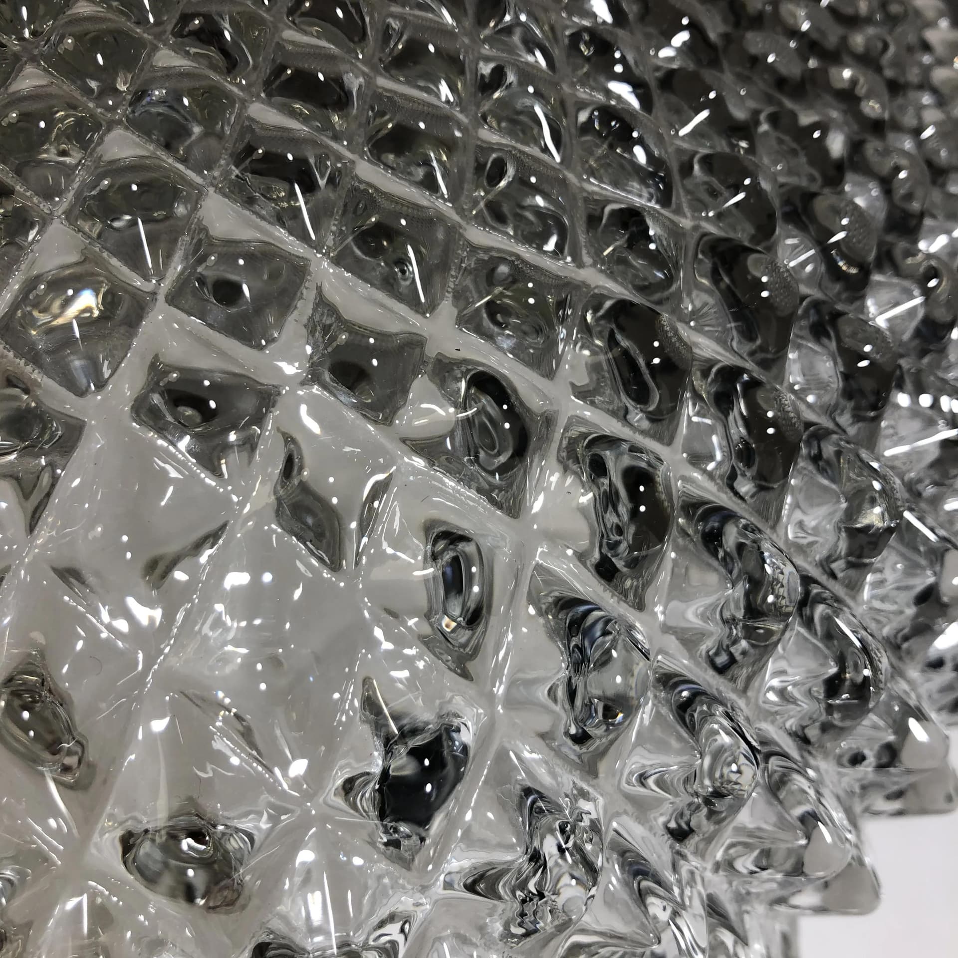 Plafon, złoty, mosiądz szkło, Glashutte Limburg, Niemcy, lata 80. - 31922