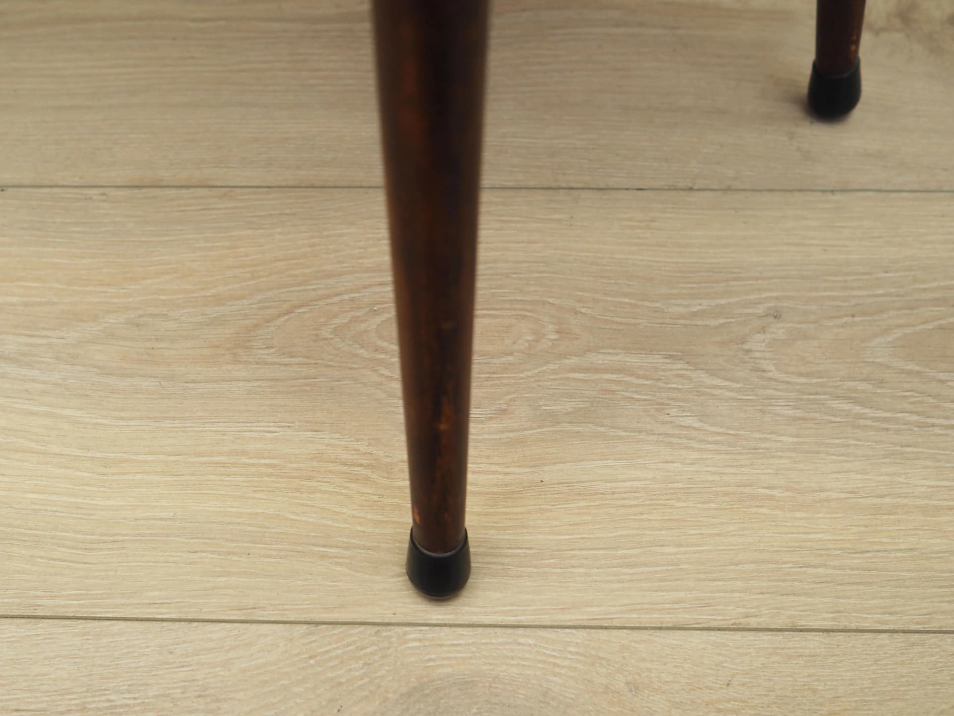 Taboret, teak brązowy, sklejka, Dania, lata 70. - 31791