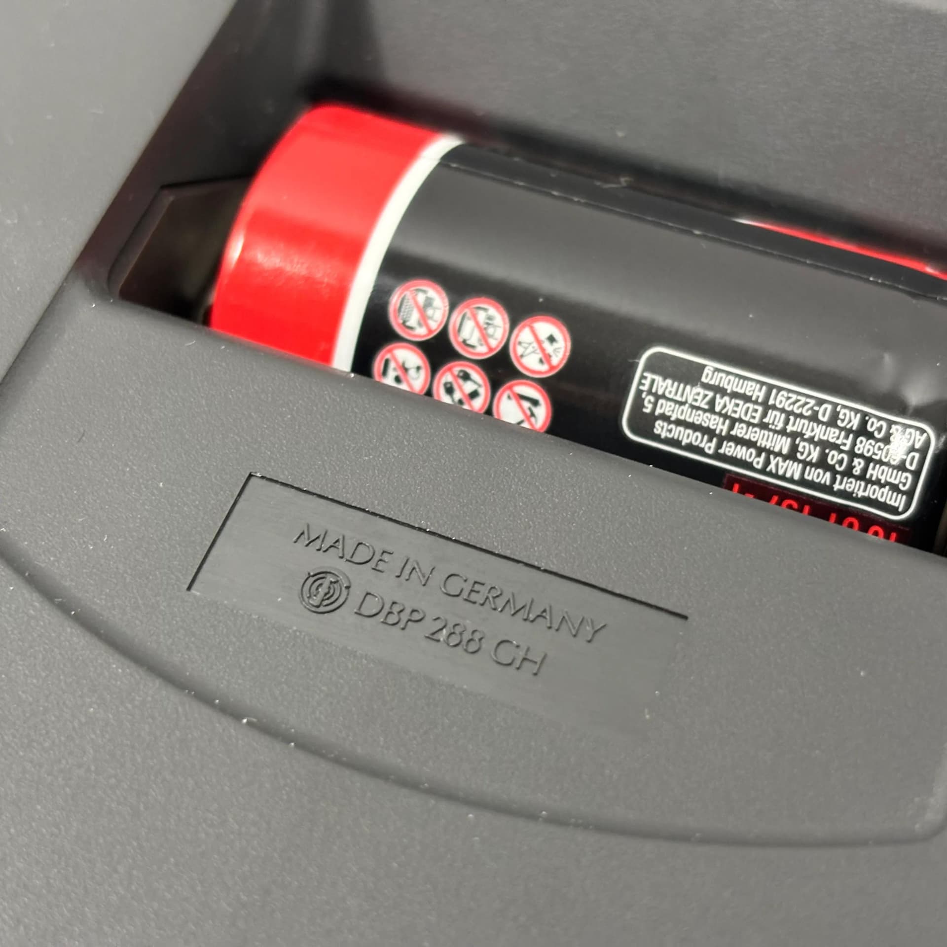 Zegar ścienny RC2, czarny, plastik, Junghans, Niemcy, lata 80. - 31878