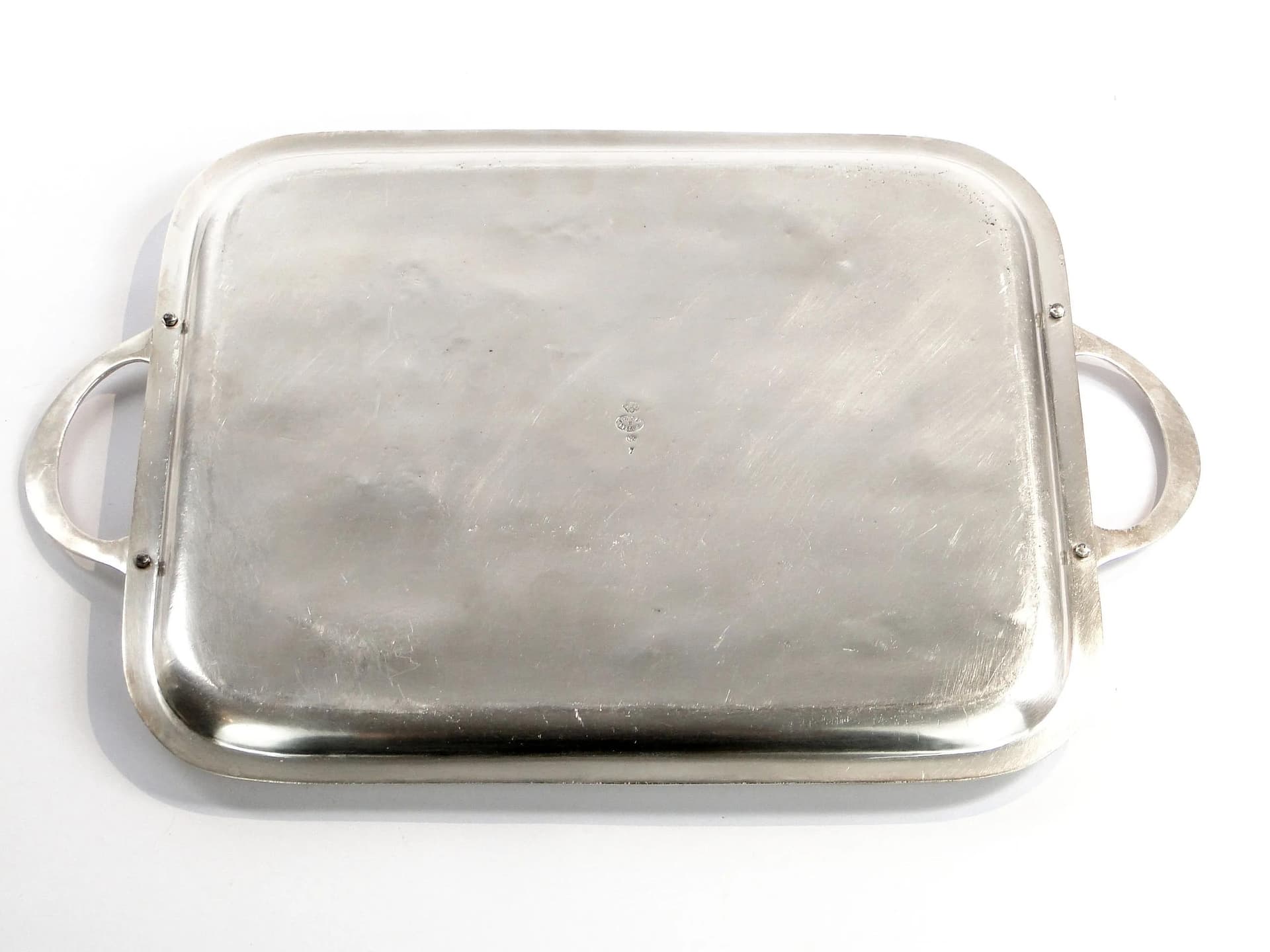 Rectangular Tray, Silver Brass, J. Fraget, Poland, Early 20th c. - 31955