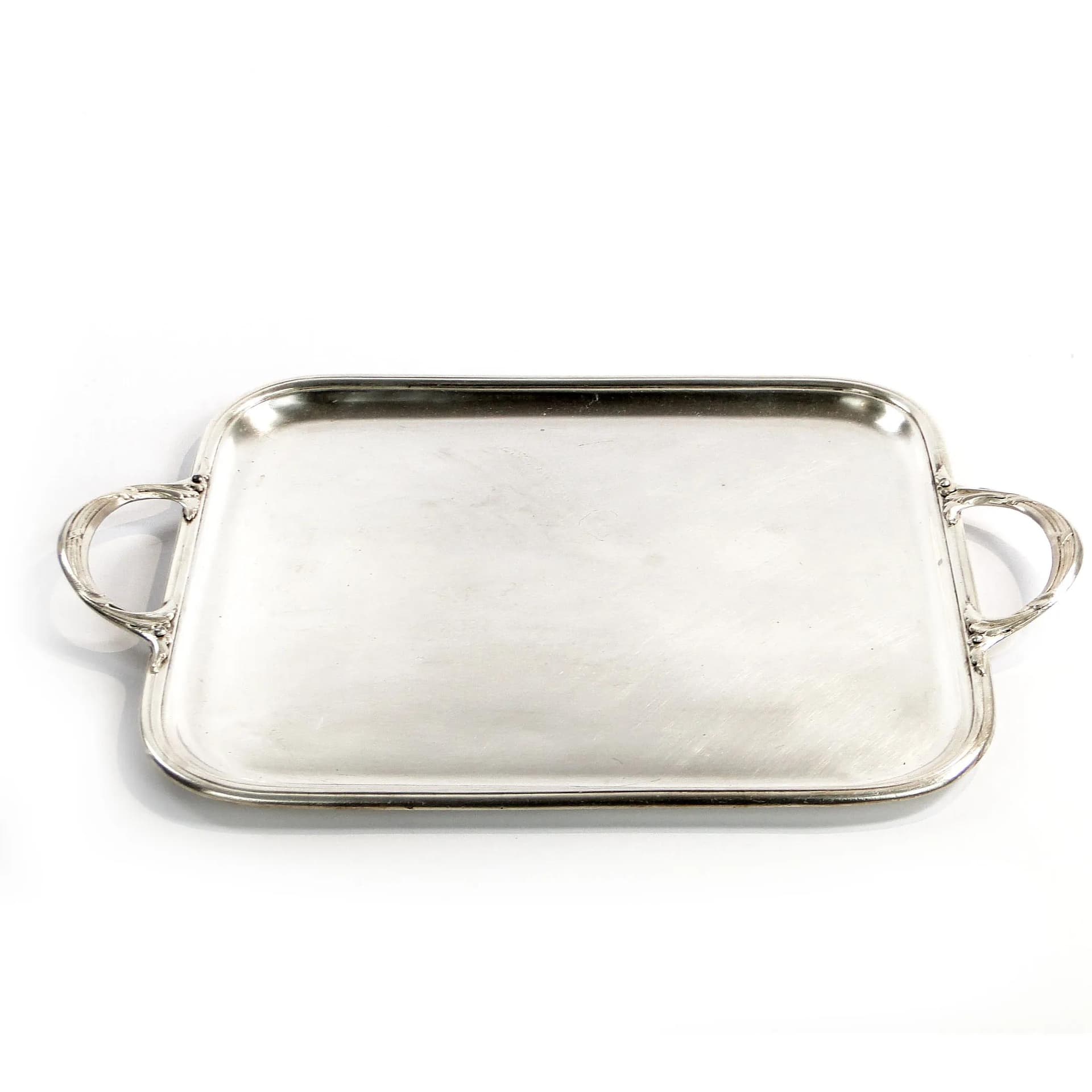 Rectangular Tray, Silver Brass, J. Fraget, Poland, Early 20th c. - 31952
