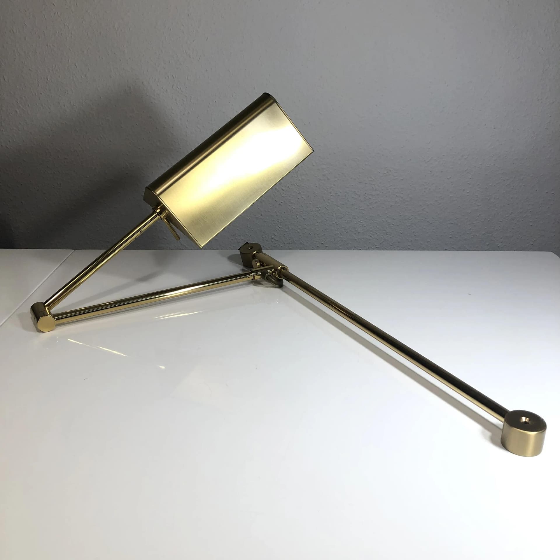 Kinkiet, mosiądz złoty, GKS Leuchten, Niemcy, lata 70. - 32053