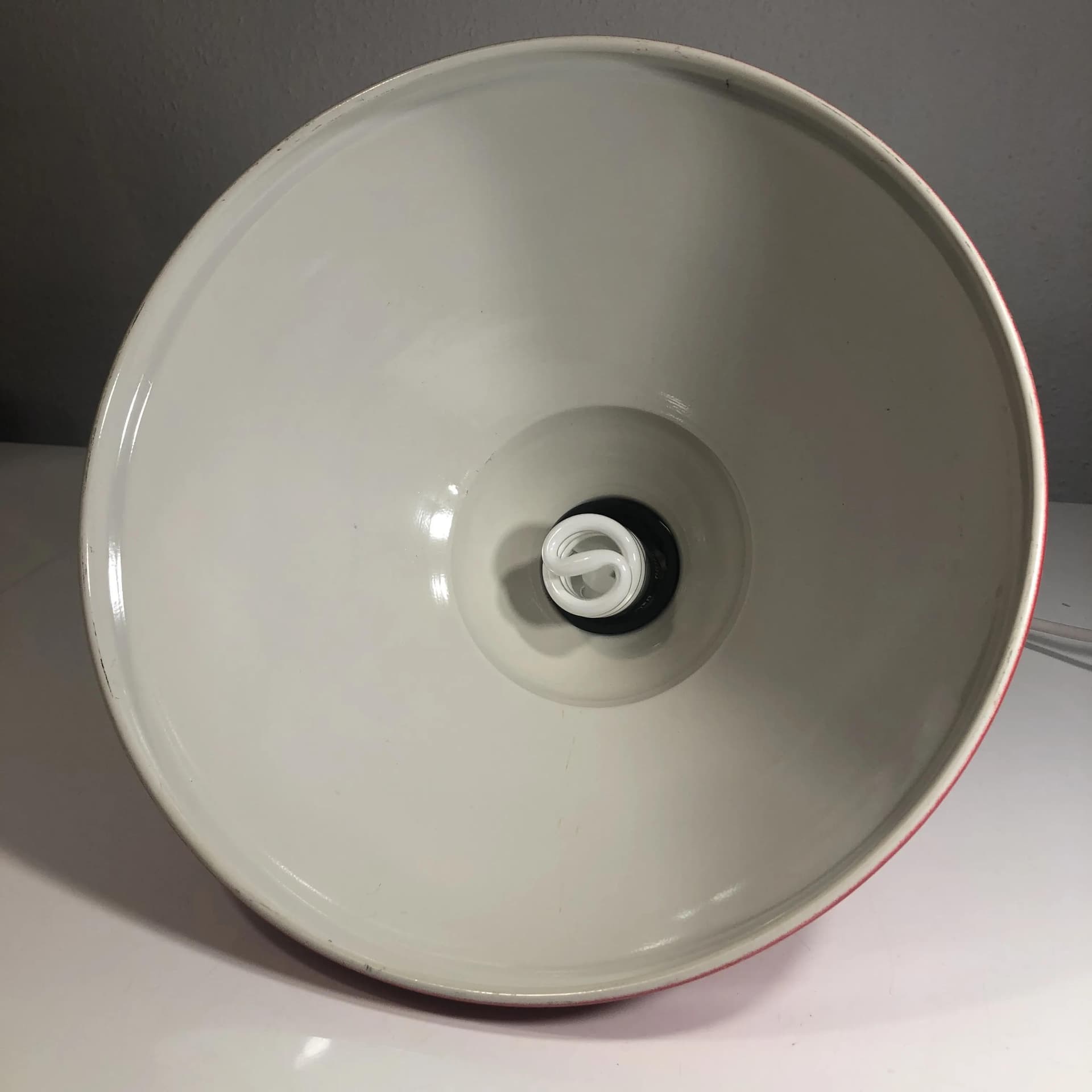 Lampa wisząca, czerwony, aluminium lakierowane, Niemcy, lata 70. - 32041