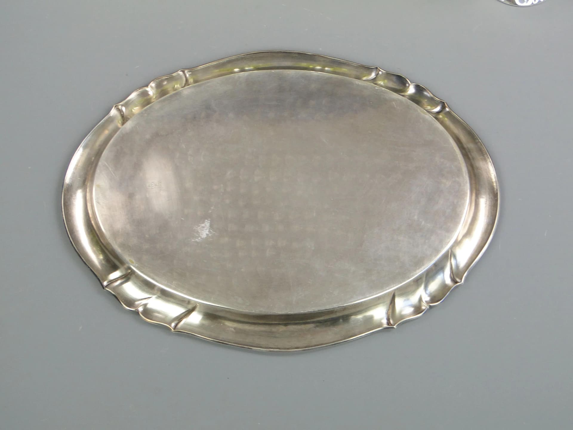 Komplet do wina Art Deco, szkło turkusowe, mosiądz srebrzony, Frantisek Bibus i syn, Czechosłowacja, lata 20. - 32101