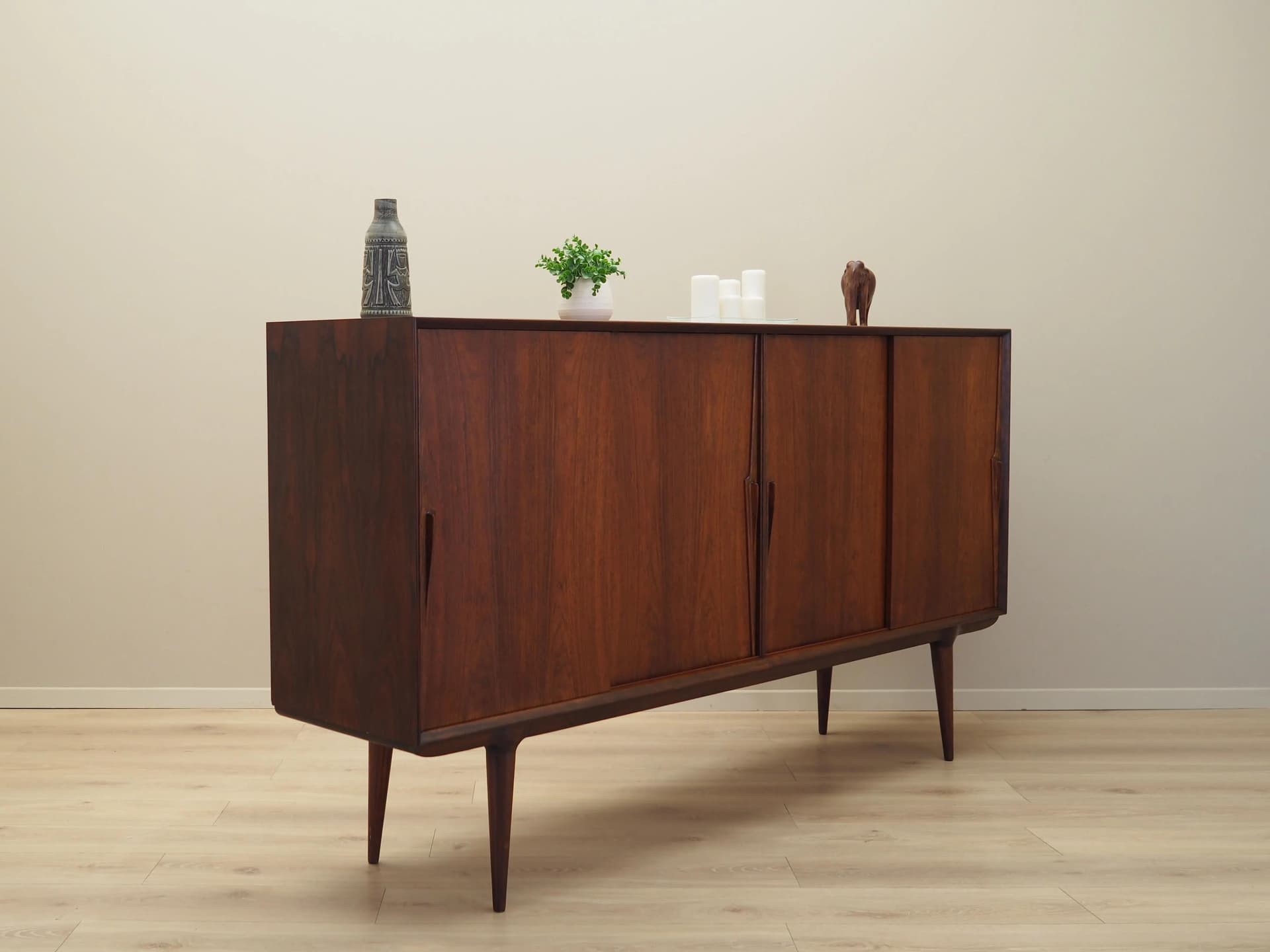 Highboard model 19, palisander brązowy ciemny, Omann Jun, Dania, lata 70. - 32251