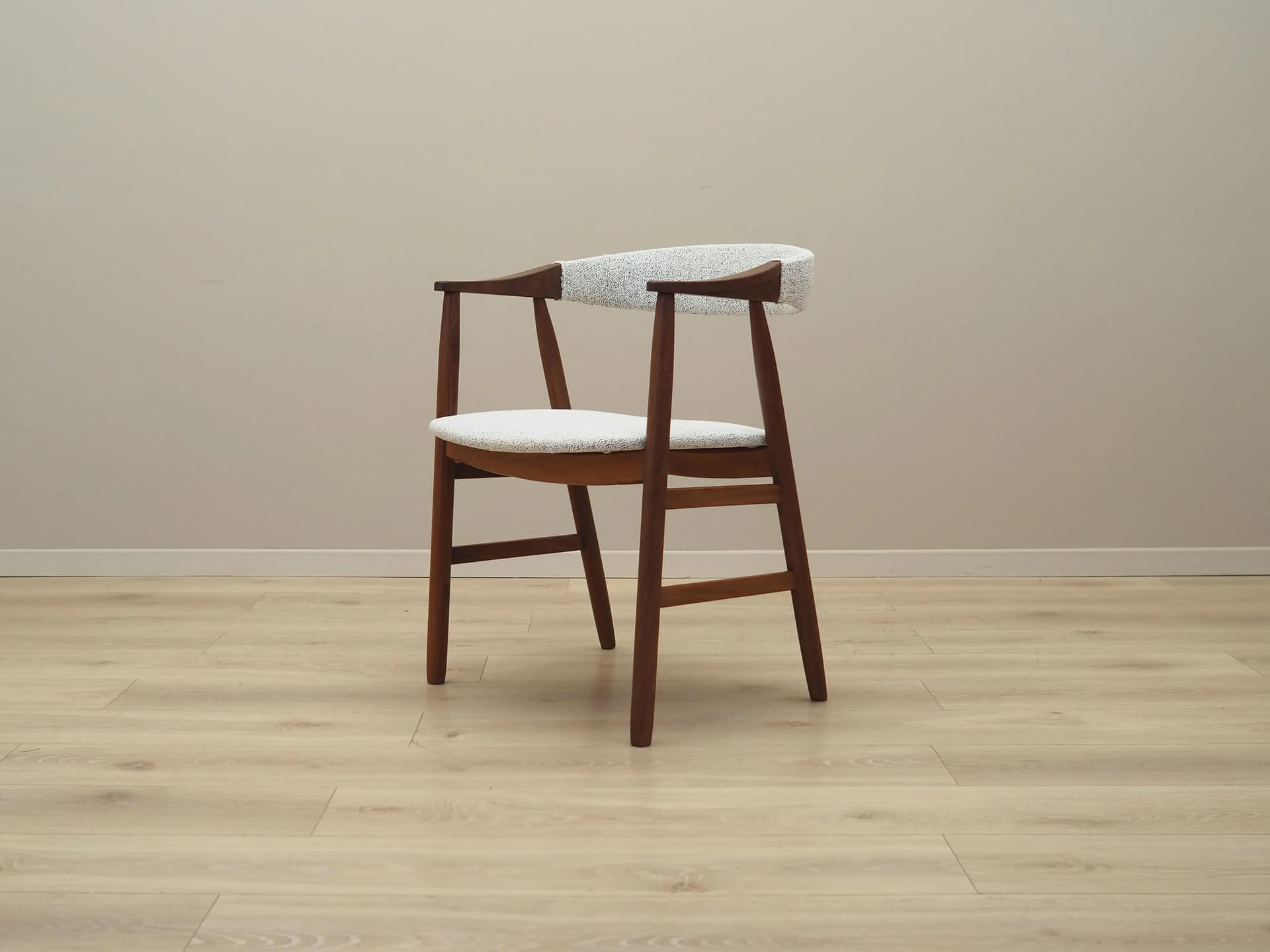 Chair, brown teak, Denmark, 1970s. - 32230