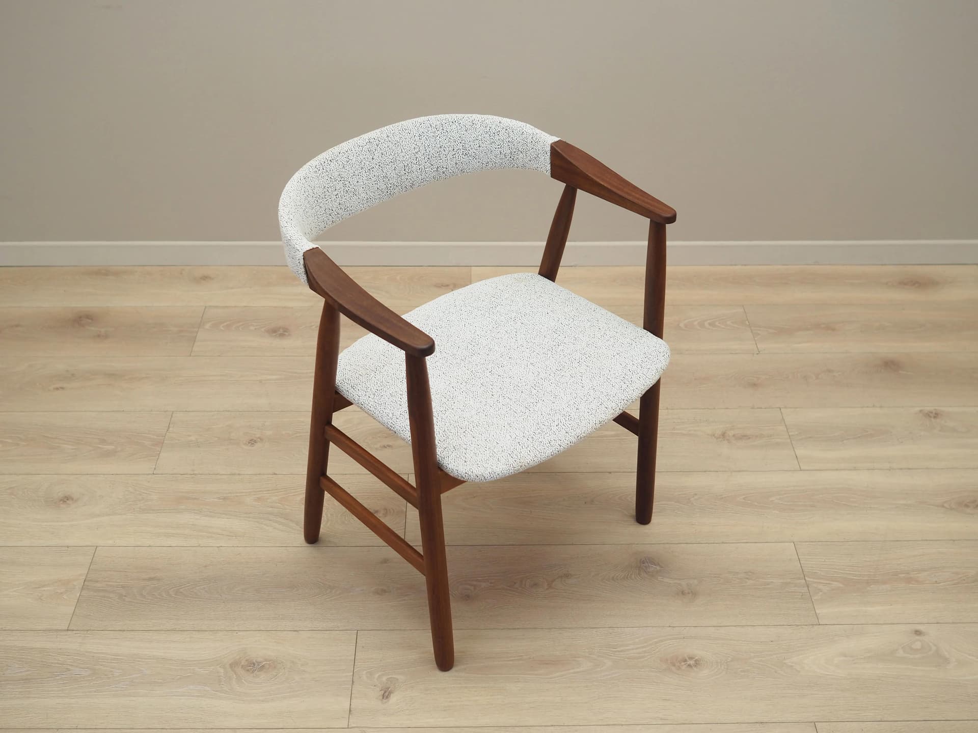 Chair, brown teak, Denmark, 1970s. - 32235