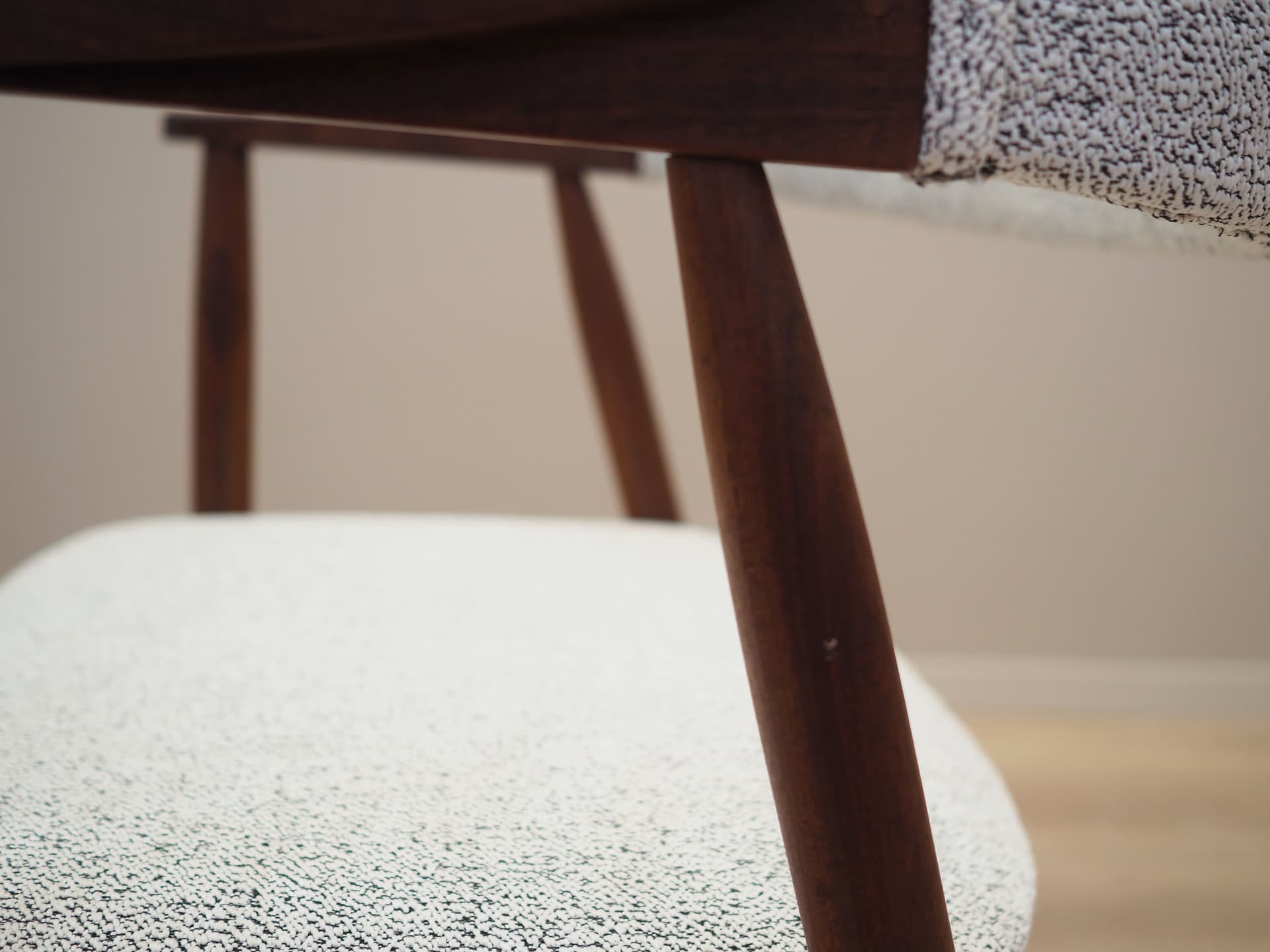 Chair, brown teak, Denmark, 1970s. - 64184