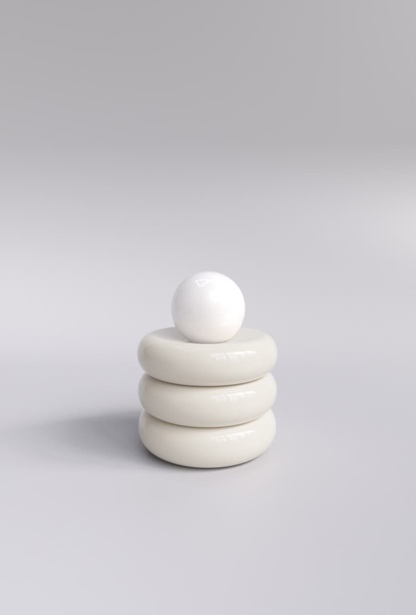 Lampa stołowa Neso biały, Nodi Studio