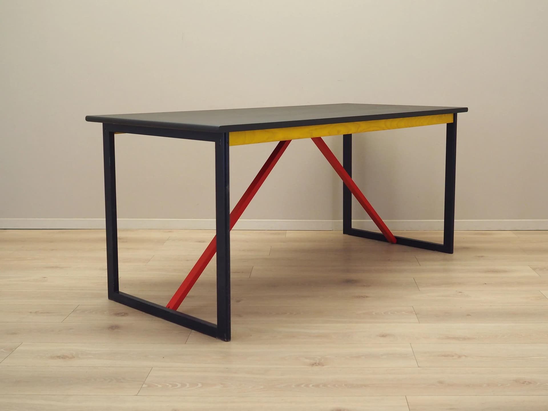 Postmodern Desk, multicolor, wood, metal, Italy, 1980s - 32174