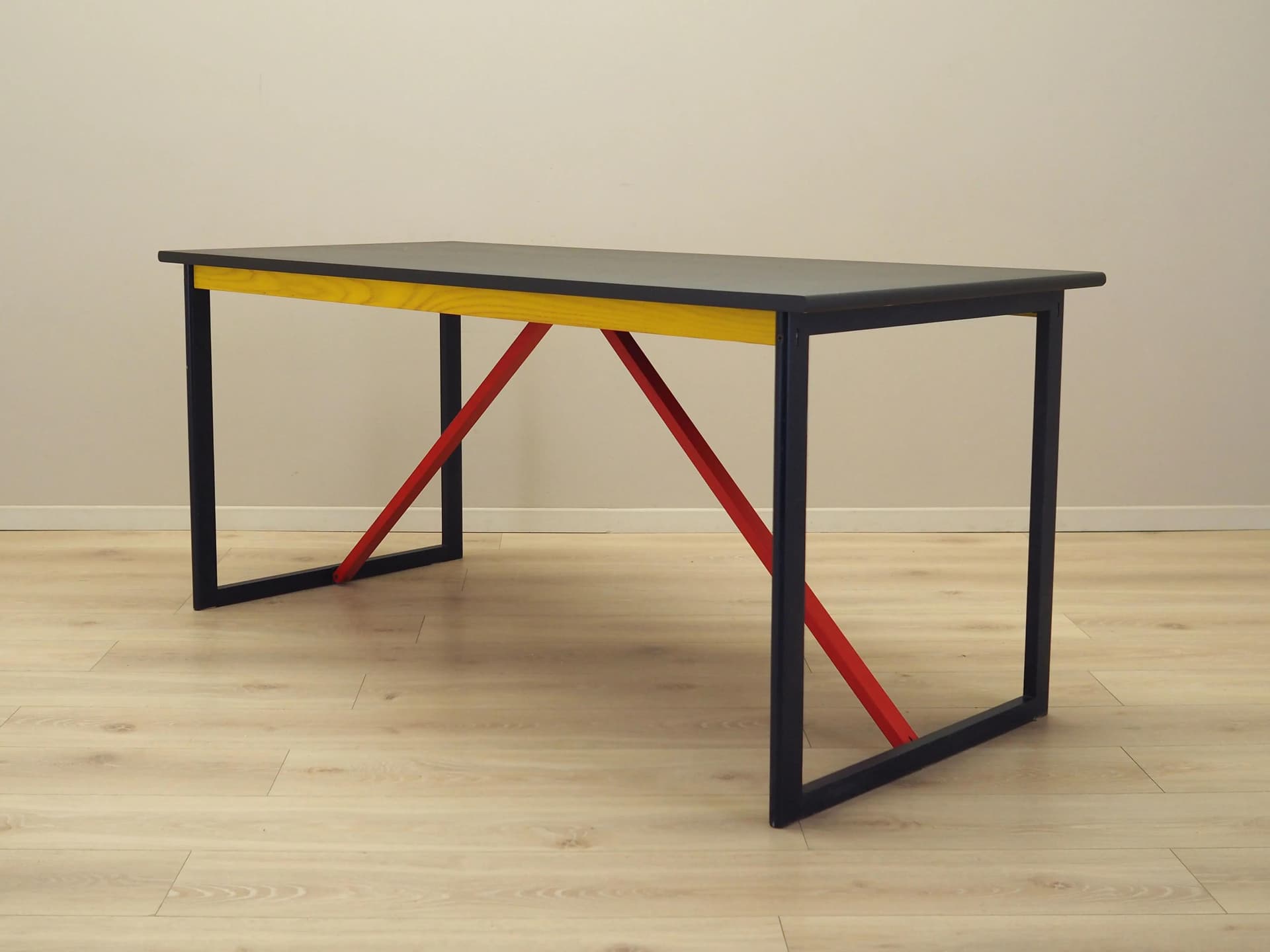 Postmodern Desk, multicolor, wood, metal, Italy, 1980s - 32172