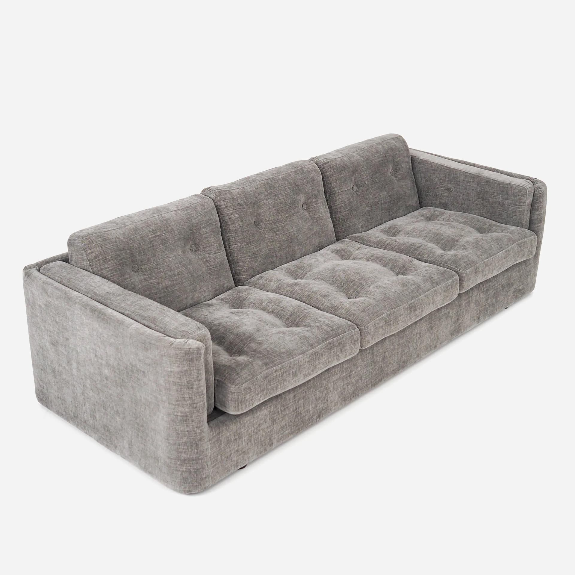 Sofa Bergen, szara, tkanina, Polska, XXI w. - 32157