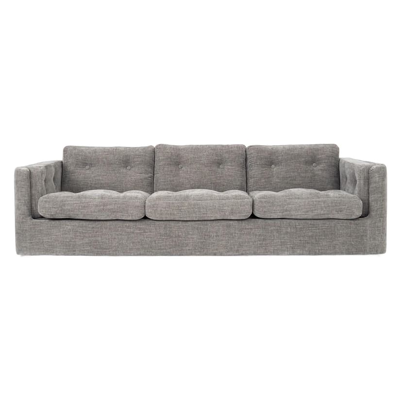 Sofa Bergen, szara, tkanina, Polska, XXI w.