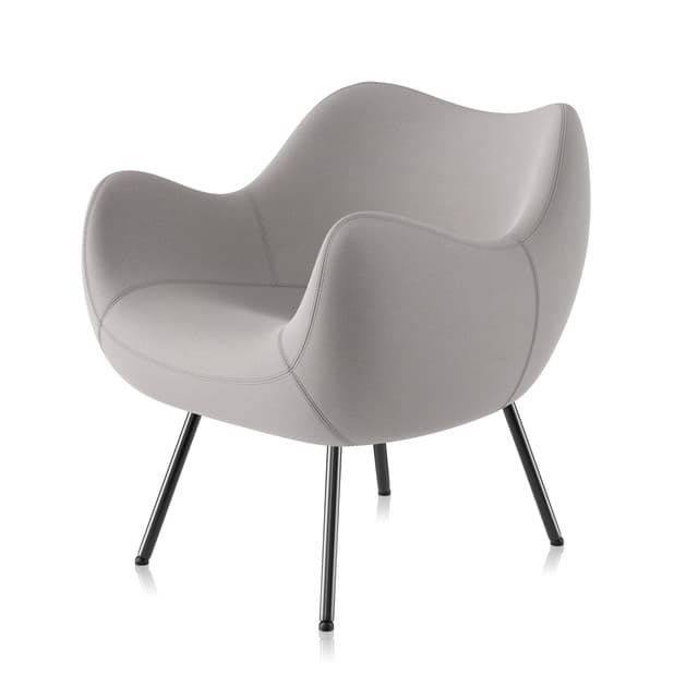 Fotel RM58 Soft Fame szary, proj. R. Modzelewski, VZÓR - WYMIARY