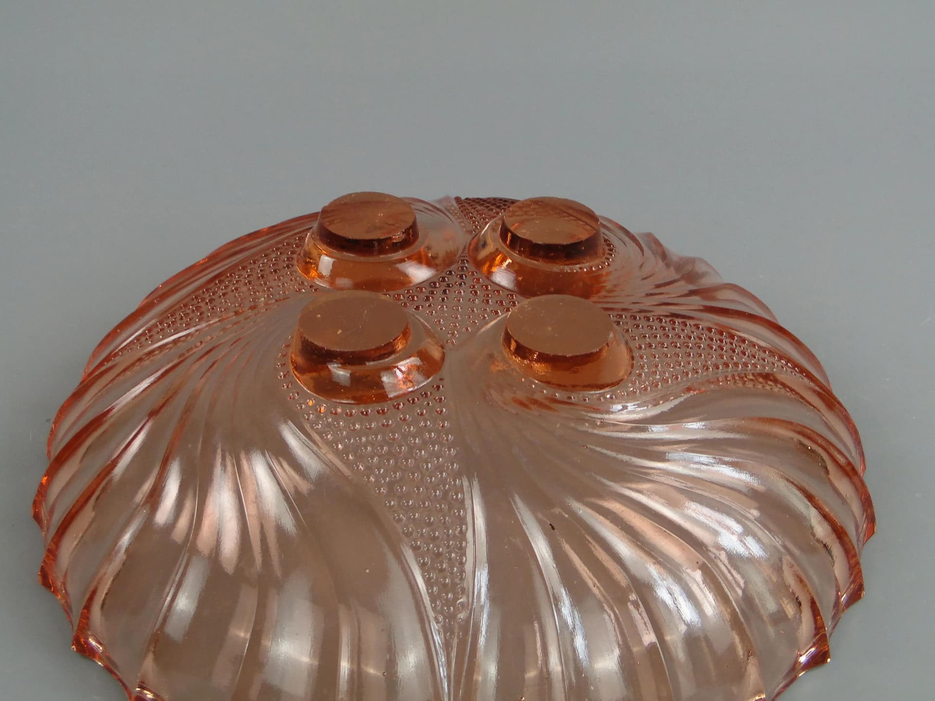 Decorative Bowl Art Deco, transparent glass, Val Lambert, Belgium, 1930s - 32299