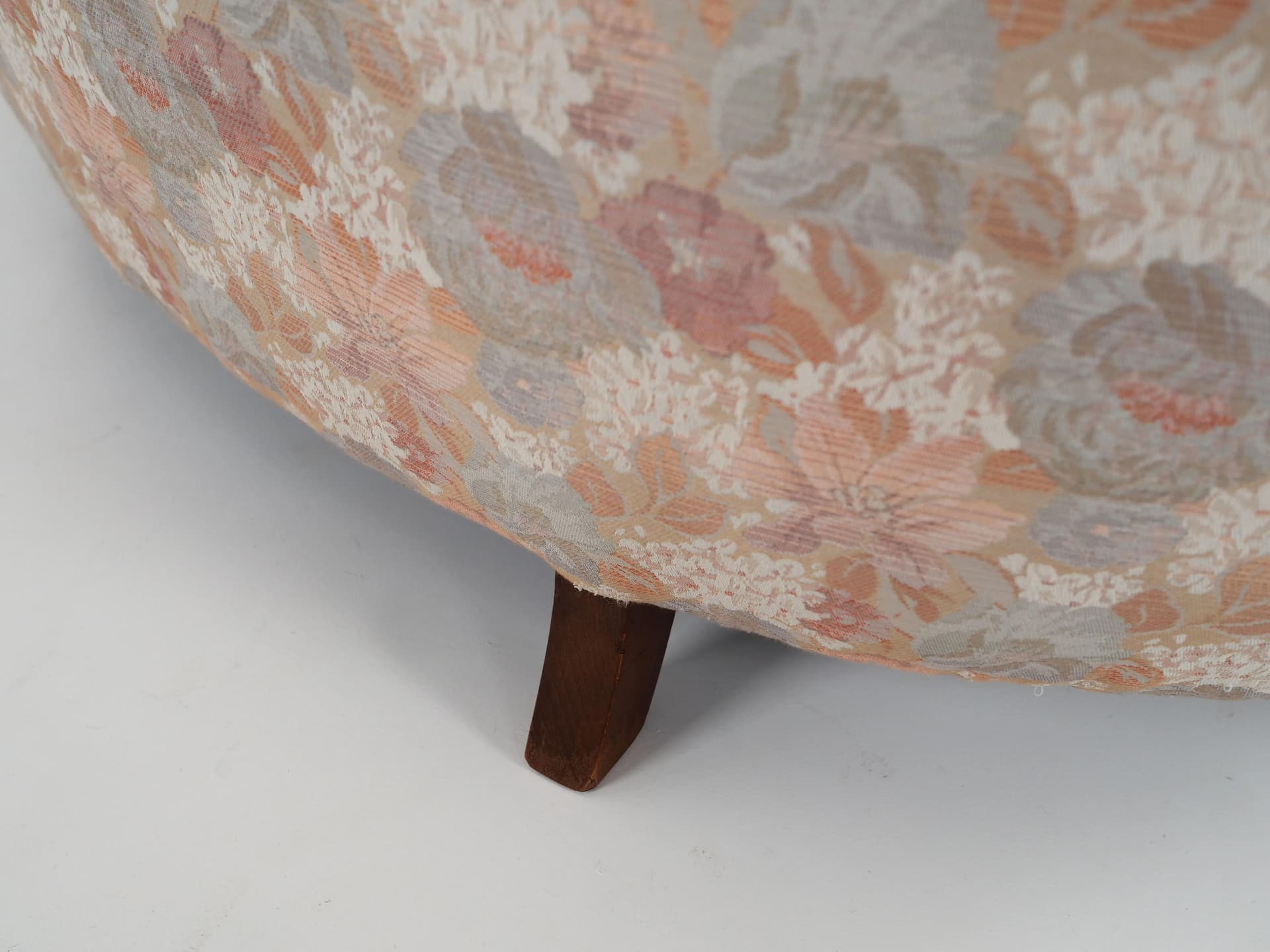 Sofa Banana, beż, żakard, buk, Dania, lata 70. - 32378