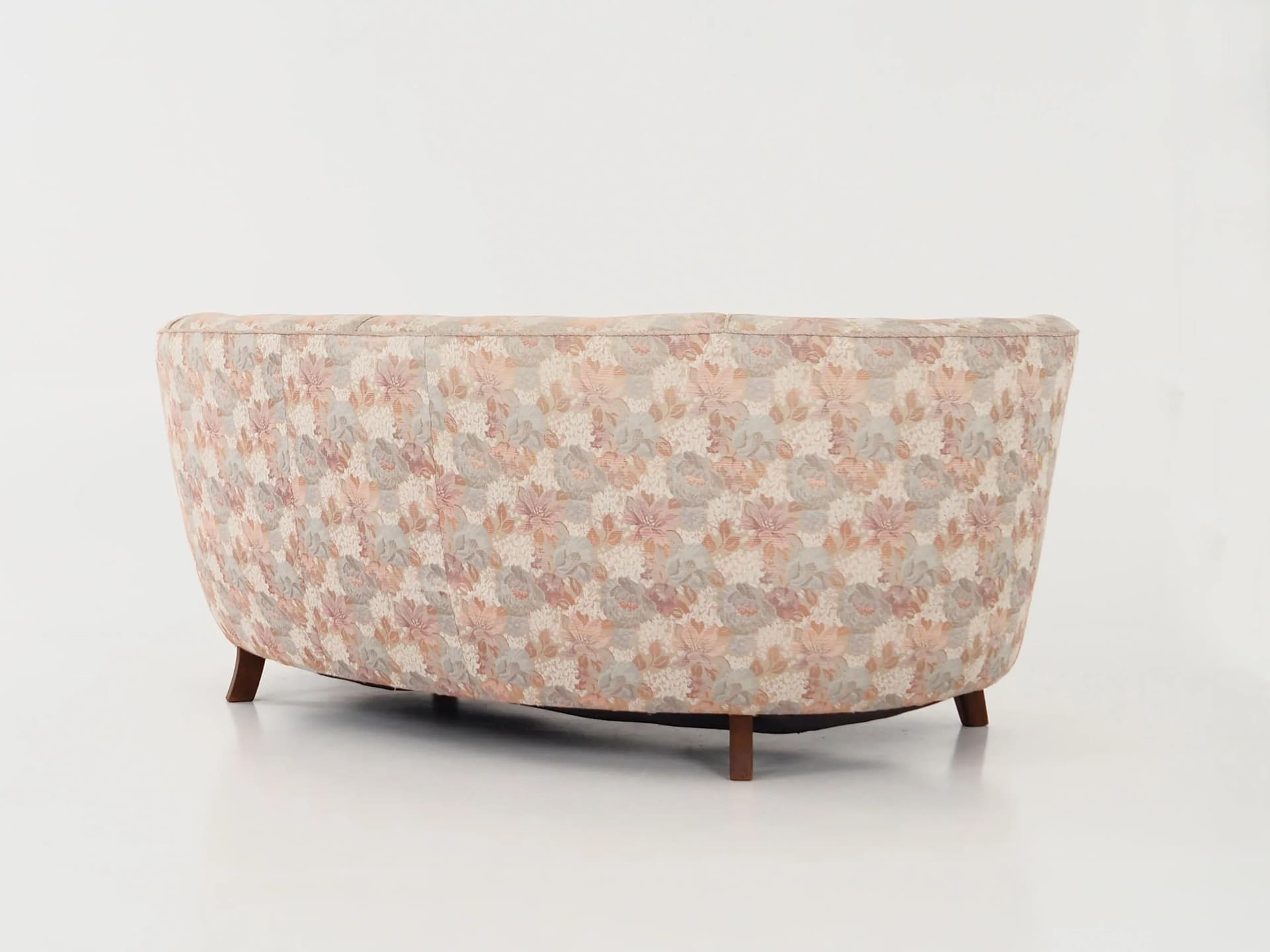 Sofa Banana, beż, żakard, buk, Dania, lata 70. - 32373