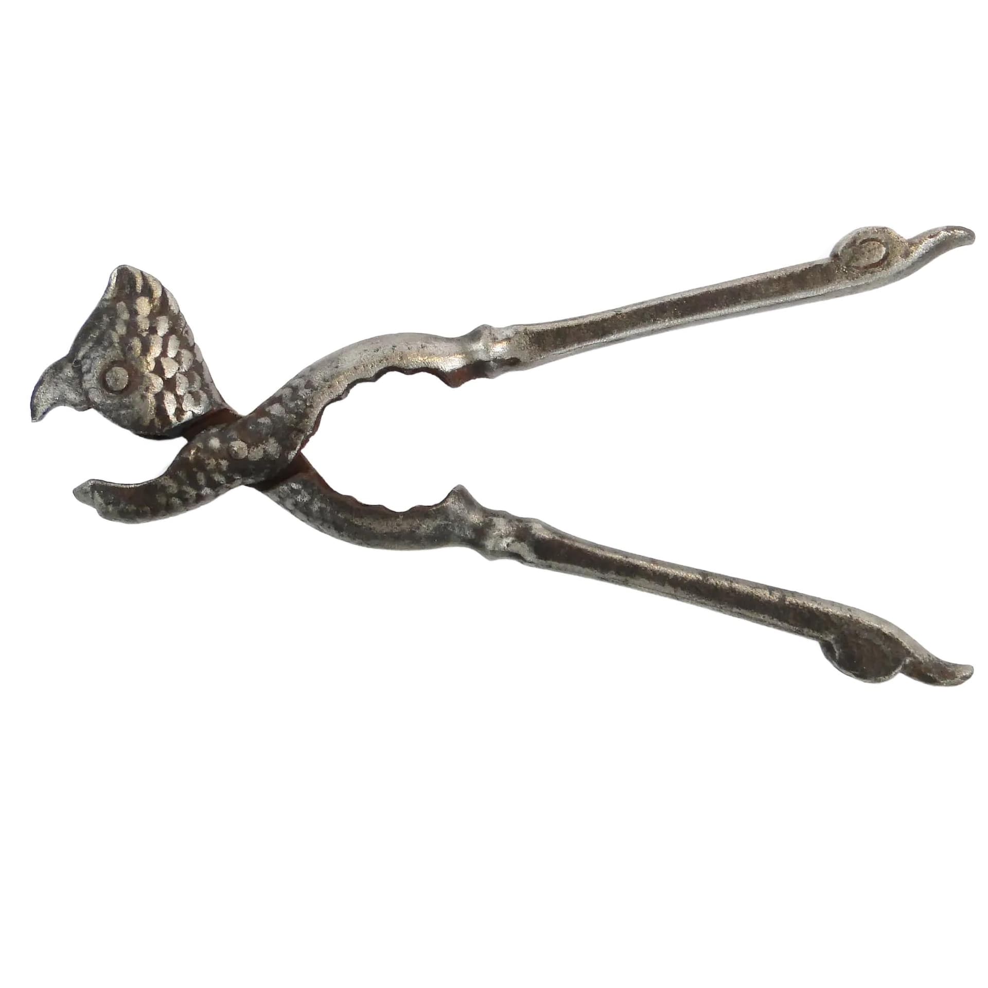 Dziadek do orzechów papuga, srebro, metal platerowany, Polska, XIX wiek